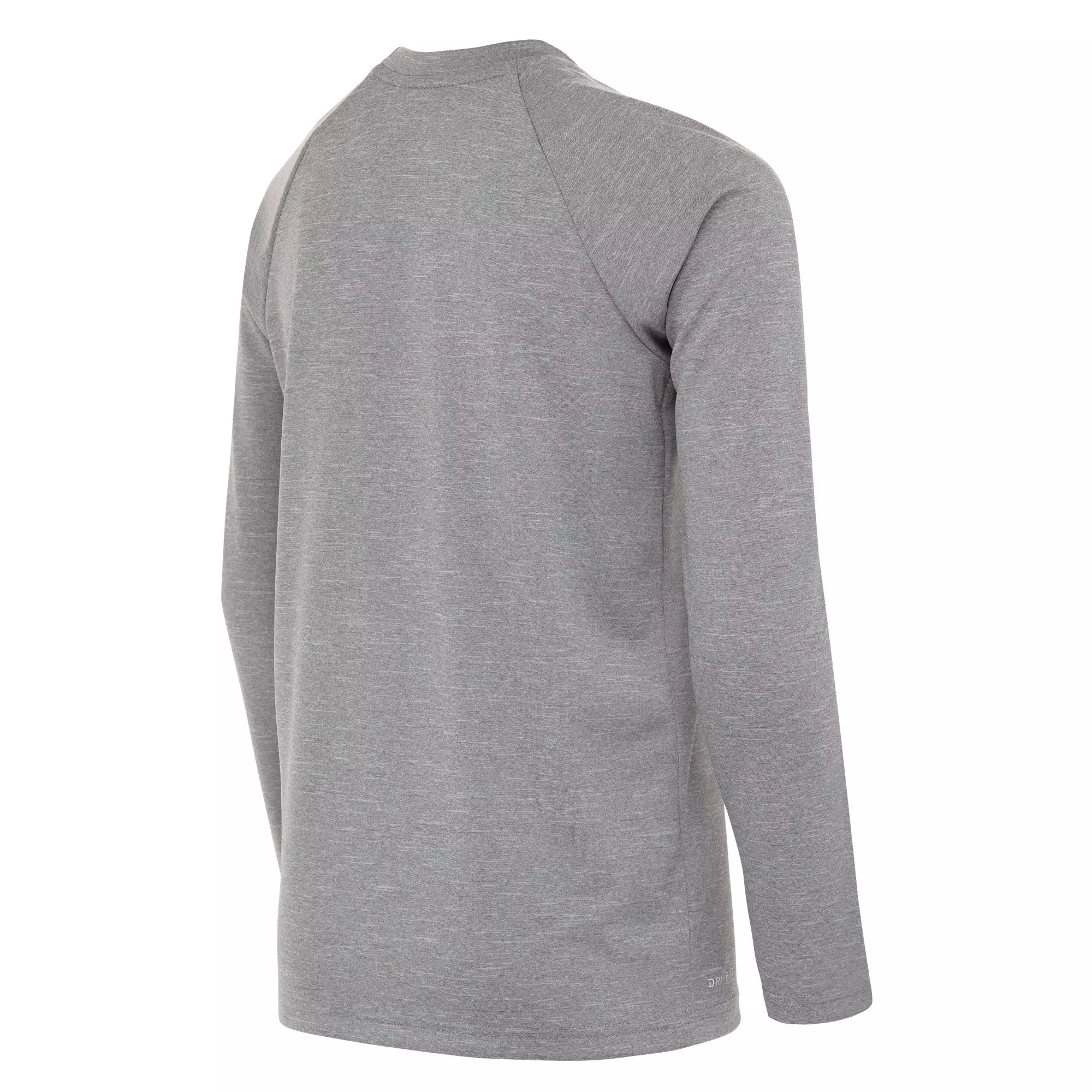 Nike Big Boys' Swim Hydroguard Heather Essentials Dri-FIT UV Long Sleeve Swim Top - GREY