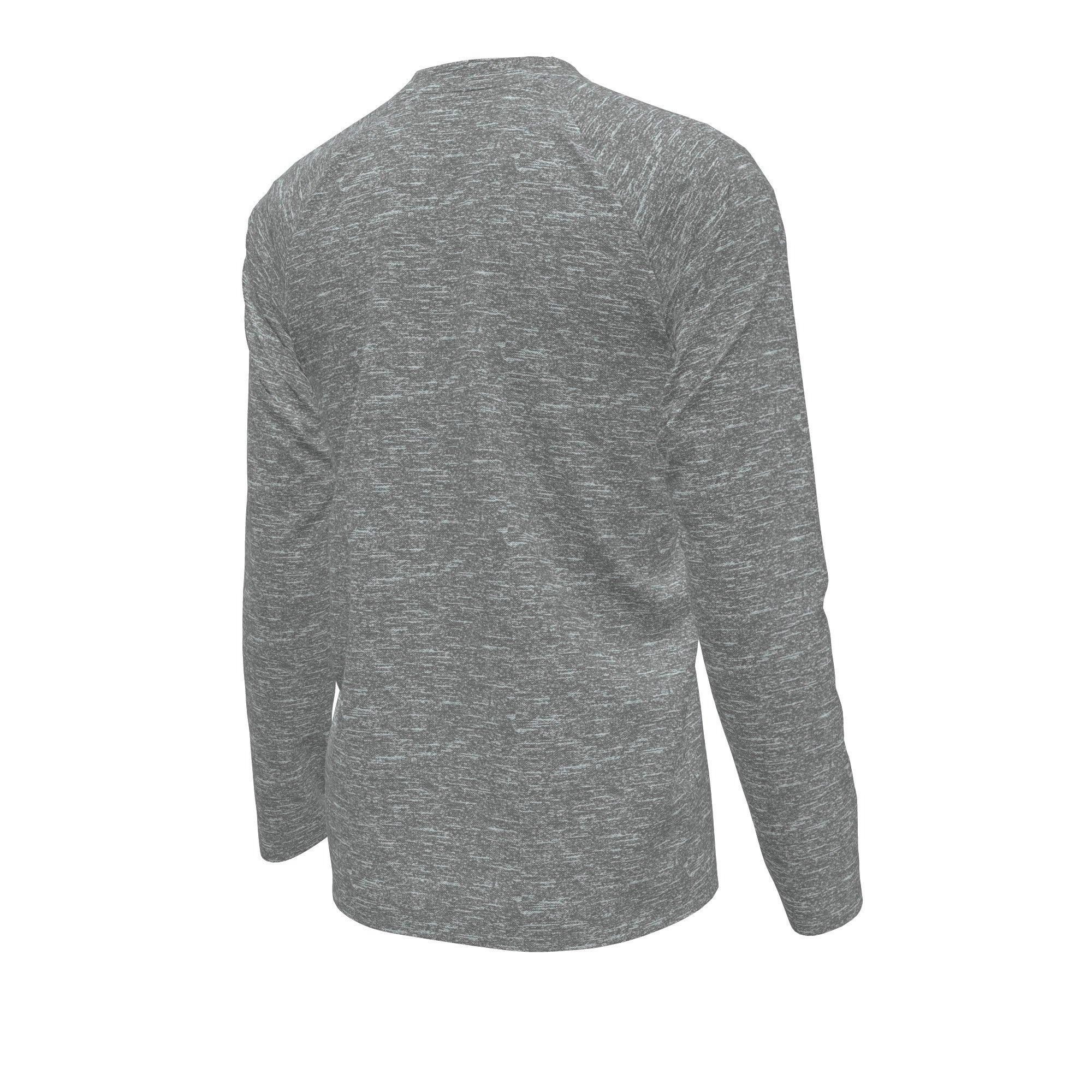 Nike Big Boys' Swim Hydroguard Heather Essentials Dri-FIT UV Long Sleeve Swim Top - GREY Thumbnail View 5