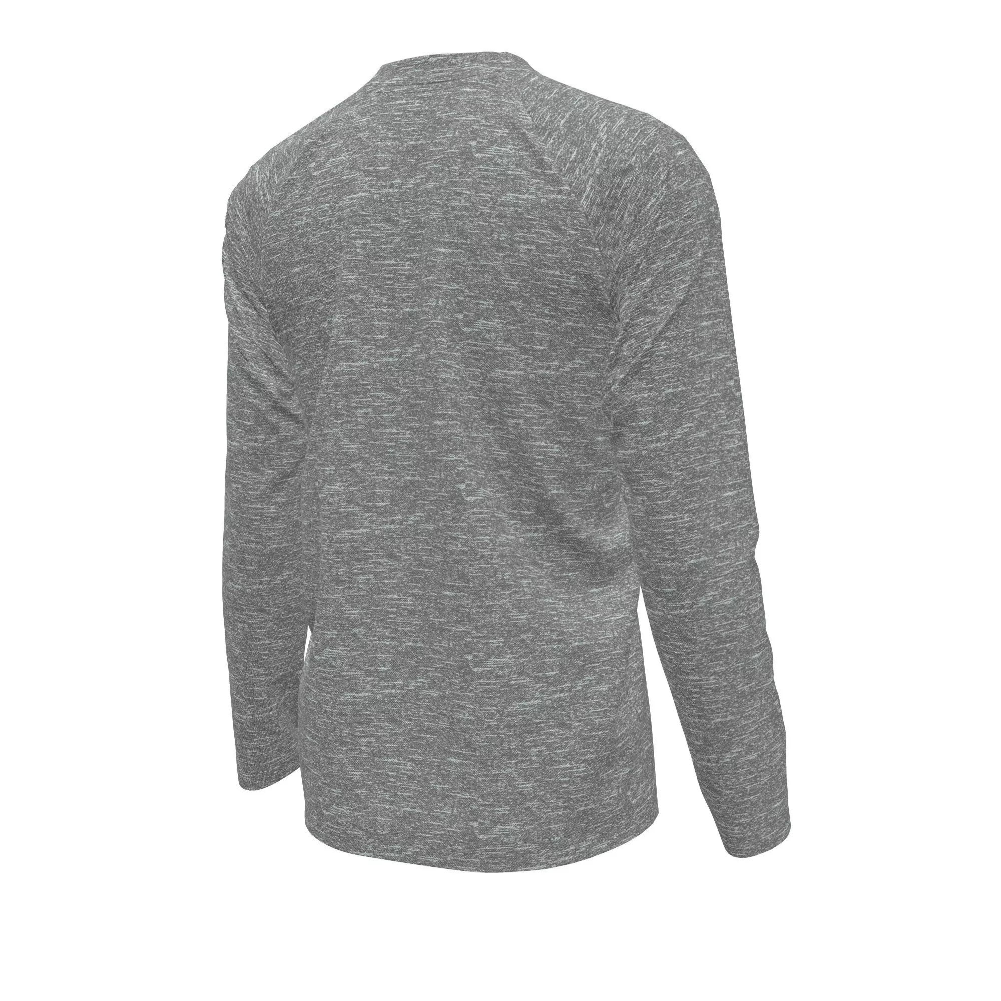 Nike Big Boys' Swim Hydroguard Heather Essentials Dri-FIT UV Long Sleeve Swim Top - GREY