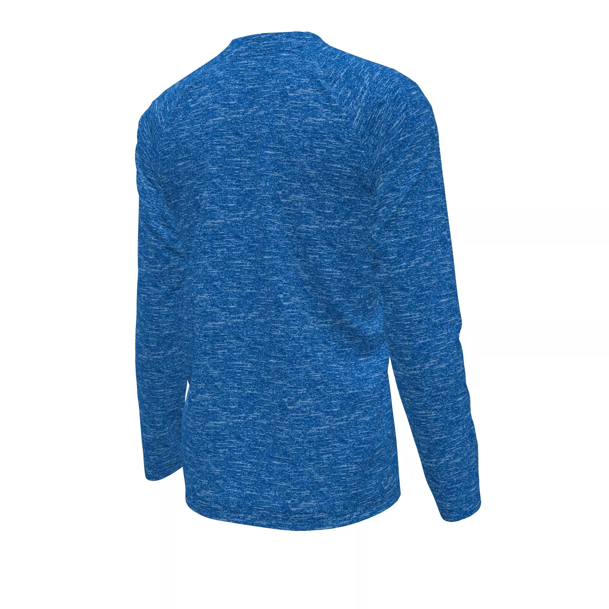 Nike Big Boys' Swim Hydroguard Heather Essentials Dri-FIT UV Long Sleeve Swim Top - ROYAL