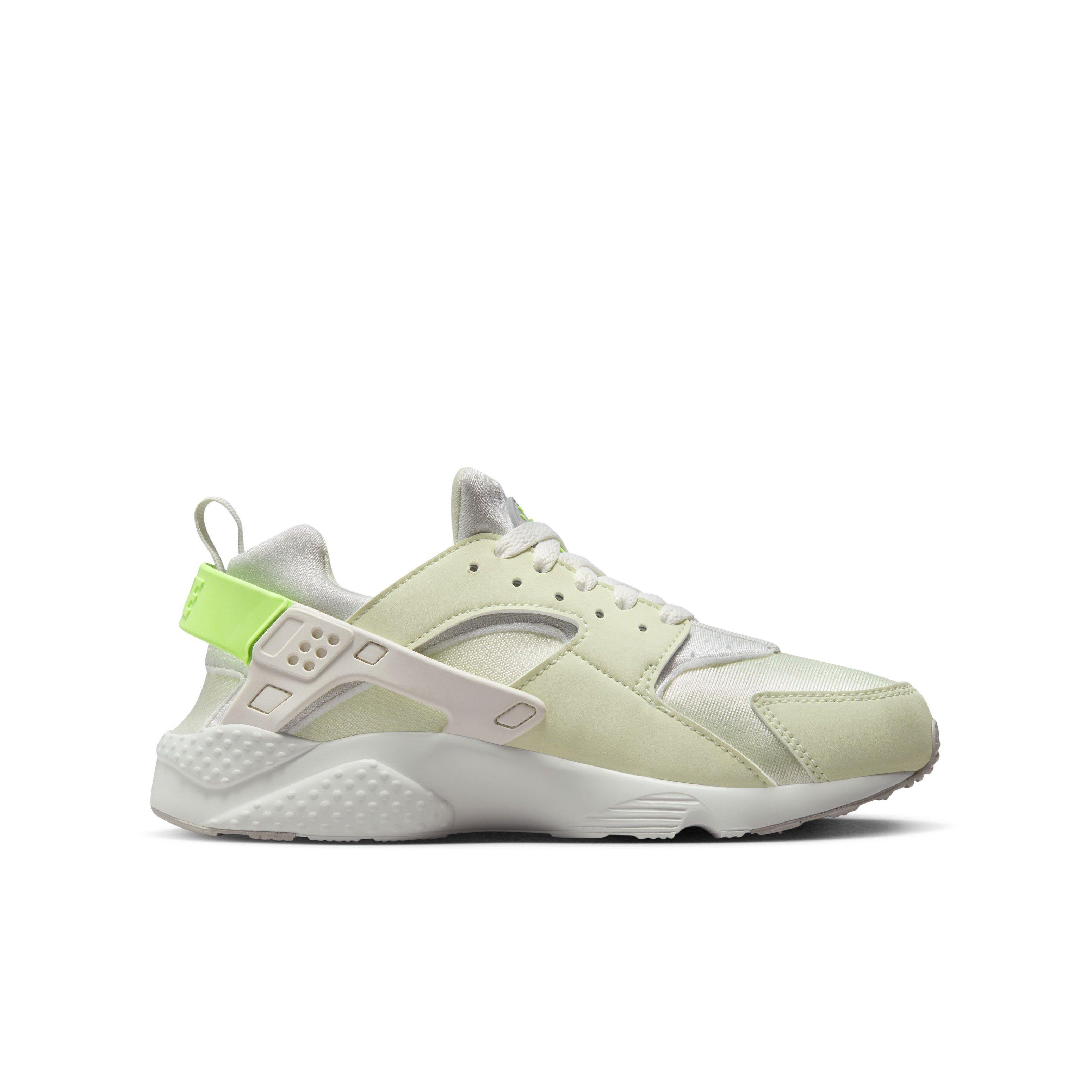 Nike Huarache Run 2.0 "Sea Glass/Light Iron Ore/White/Lime Blast" Grade School Girls' Shoe - GREEN/GREY/WHITE Thumbnail View 1
