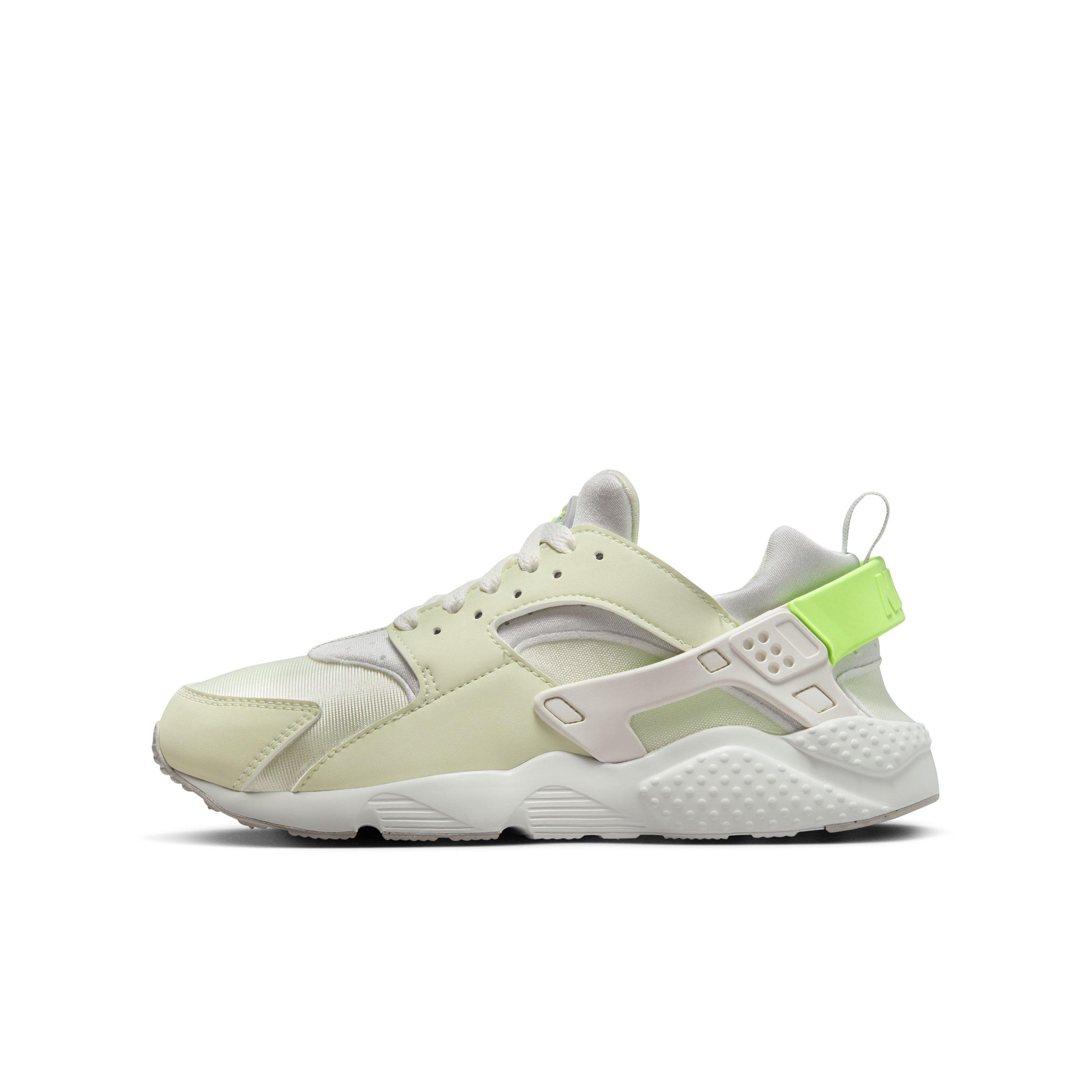 Nike Huarache Run 2.0 "Sea Glass/Light Iron Ore/White/Lime Blast" Grade School Girls' Shoe - GREEN/GREY/WHITE Thumbnail View 2