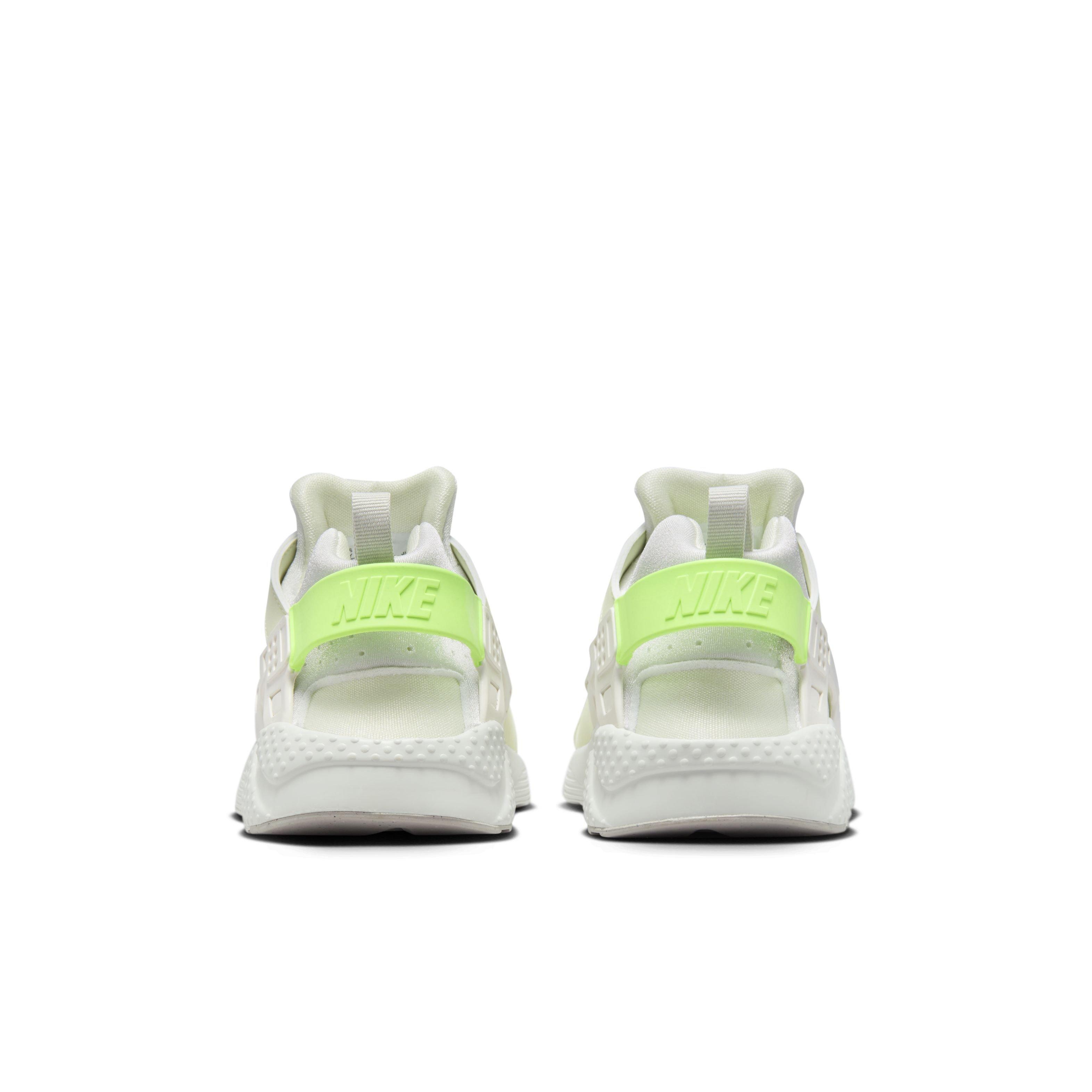 Nike Huarache Run 2.0 "Sea Glass/Light Iron Ore/White/Lime Blast" Grade School Girls' Shoe - GREEN/GREY/WHITE Thumbnail View 5
