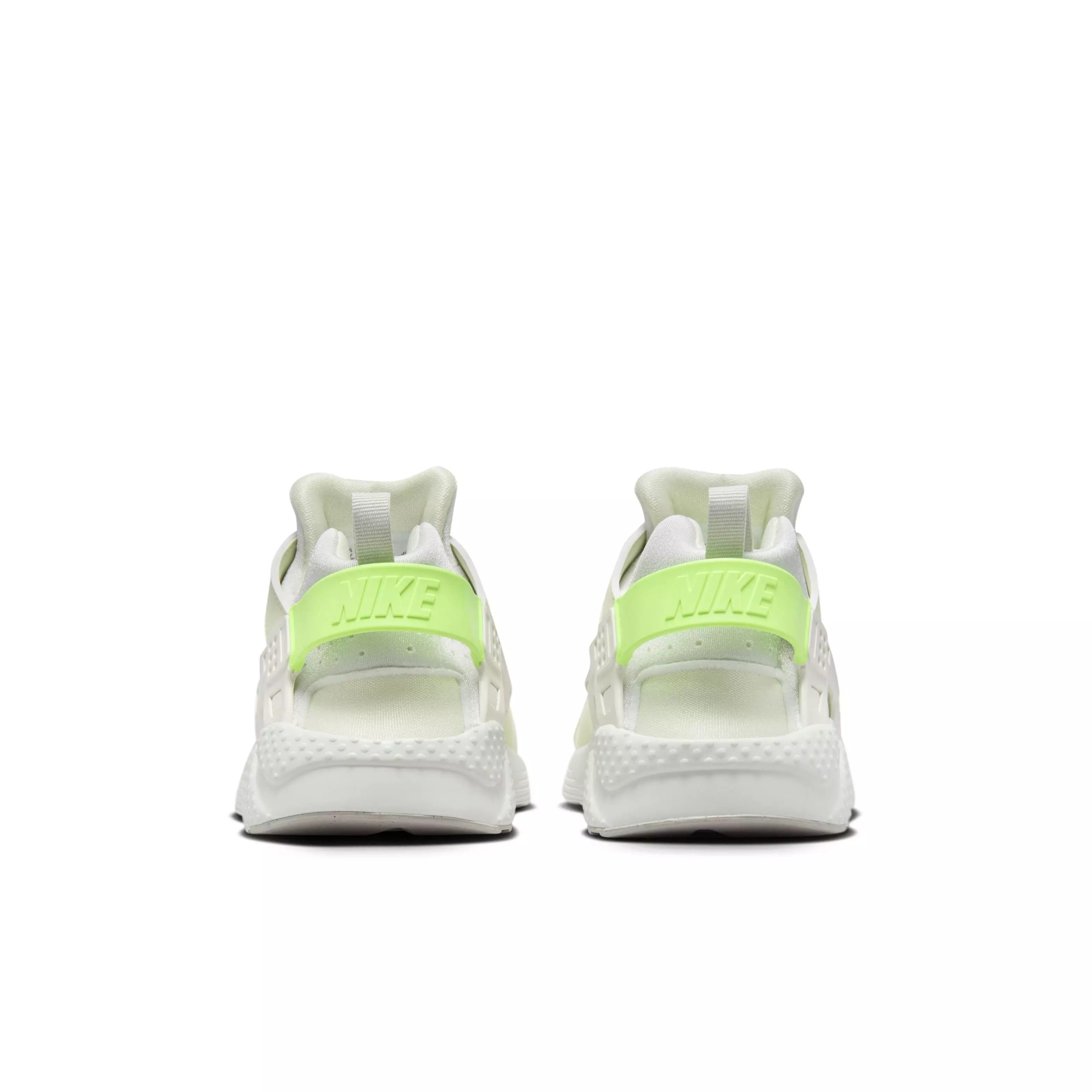Nike Huarache Run 2.0 "Sea Glass/Light Iron Ore/White/Lime Blast" Grade School Girls' Shoe - GREEN/GREY/WHITE