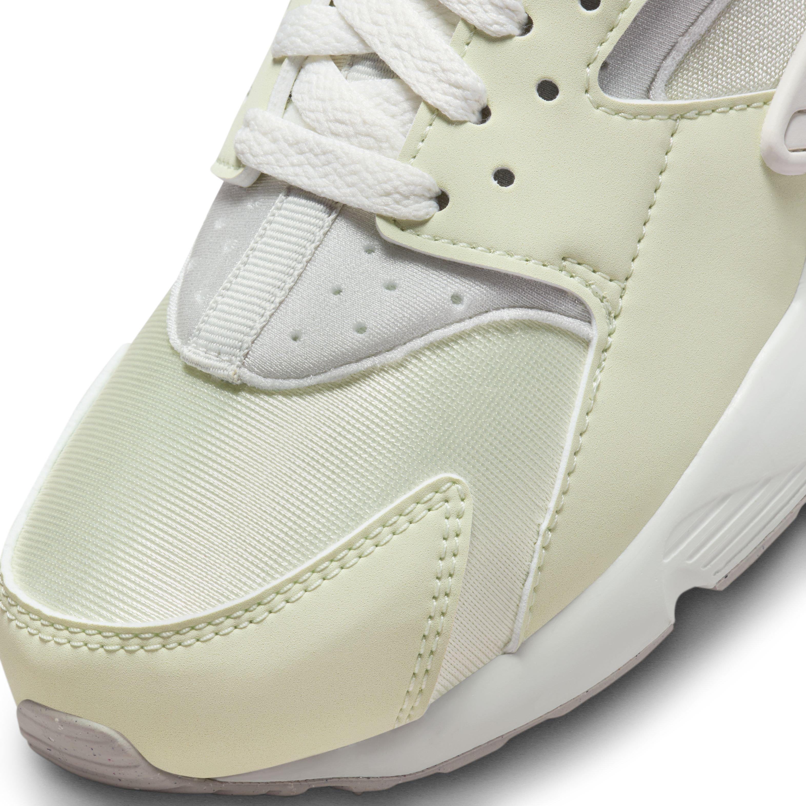 Nike Huarache Run 2.0 "Sea Glass/Light Iron Ore/White/Lime Blast" Grade School Girls' Shoe - GREEN/GREY/WHITE Thumbnail View 7