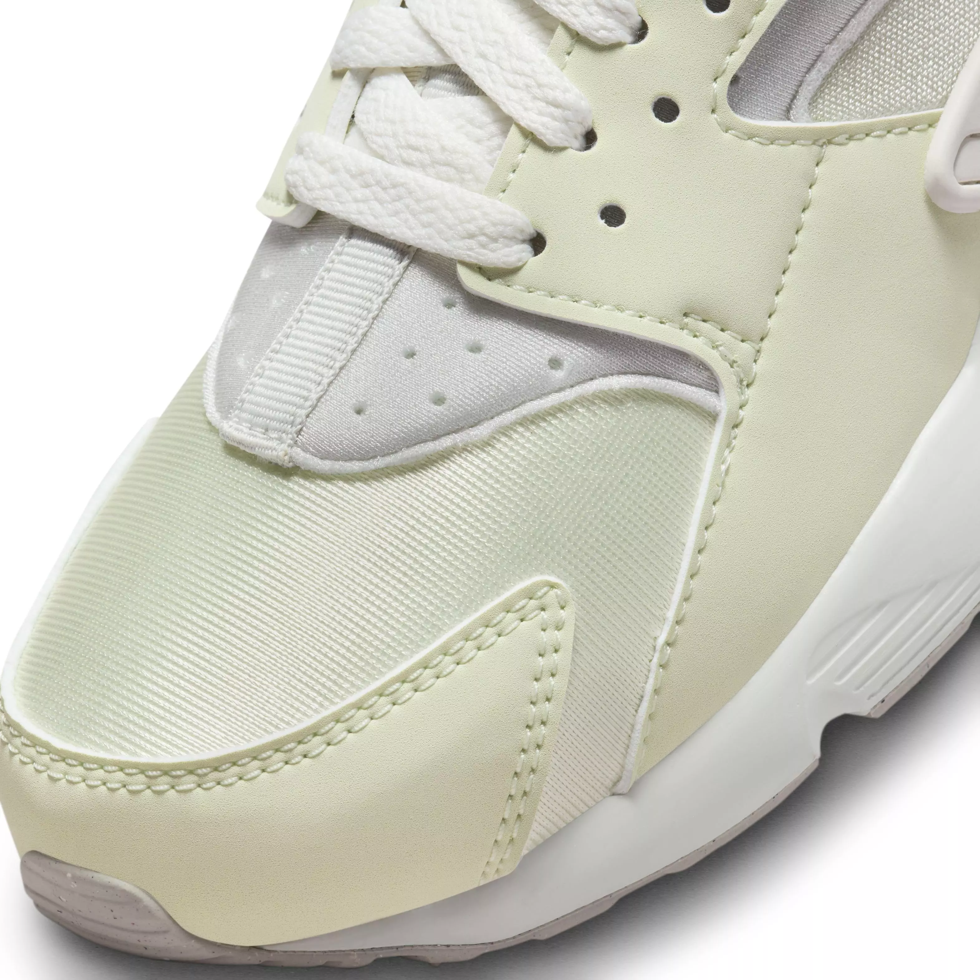 Nike Huarache Run 2.0 "Sea Glass/Light Iron Ore/White/Lime Blast" Grade School Girls' Shoe - GREEN/GREY/WHITE