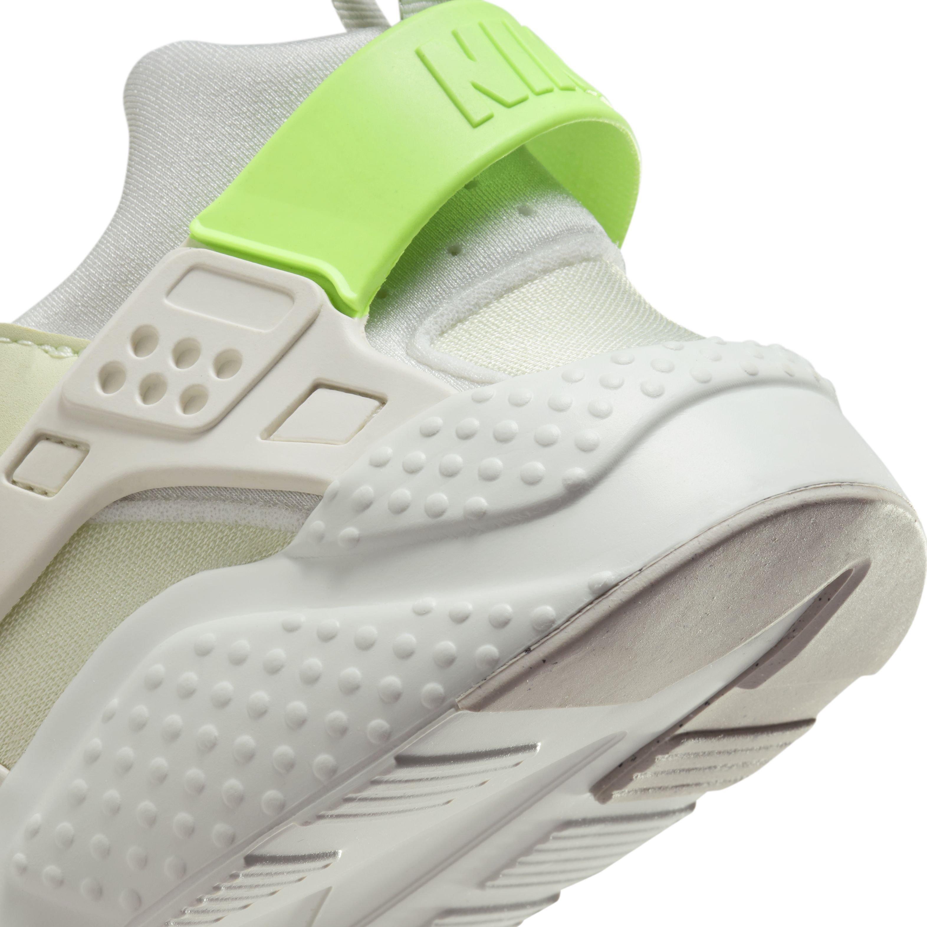 Nike Huarache Run 2.0 "Sea Glass/Light Iron Ore/White/Lime Blast" Grade School Girls' Shoe - GREEN/GREY/WHITE Thumbnail View 8