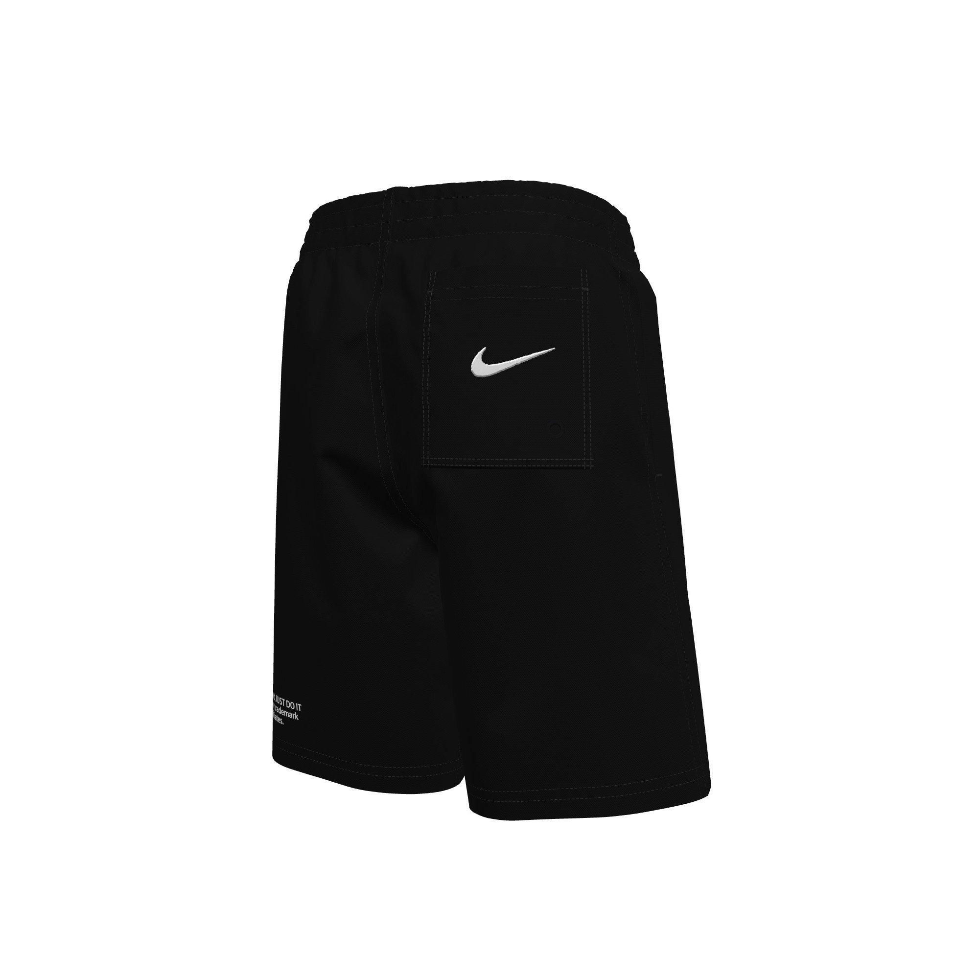 Nike Big Boys' Swim Breaker Specs 7" Brief-Lined Volley Swim Shorts - BLACK Thumbnail View 2
