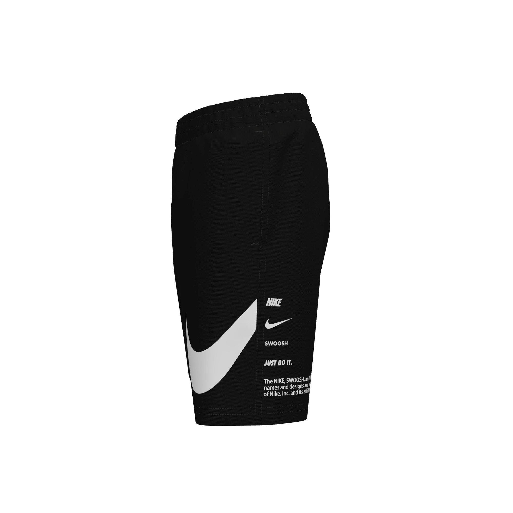 Nike Big Boys' Swim Breaker Specs 7" Brief-Lined Volley Swim Shorts - BLACK Thumbnail View 3