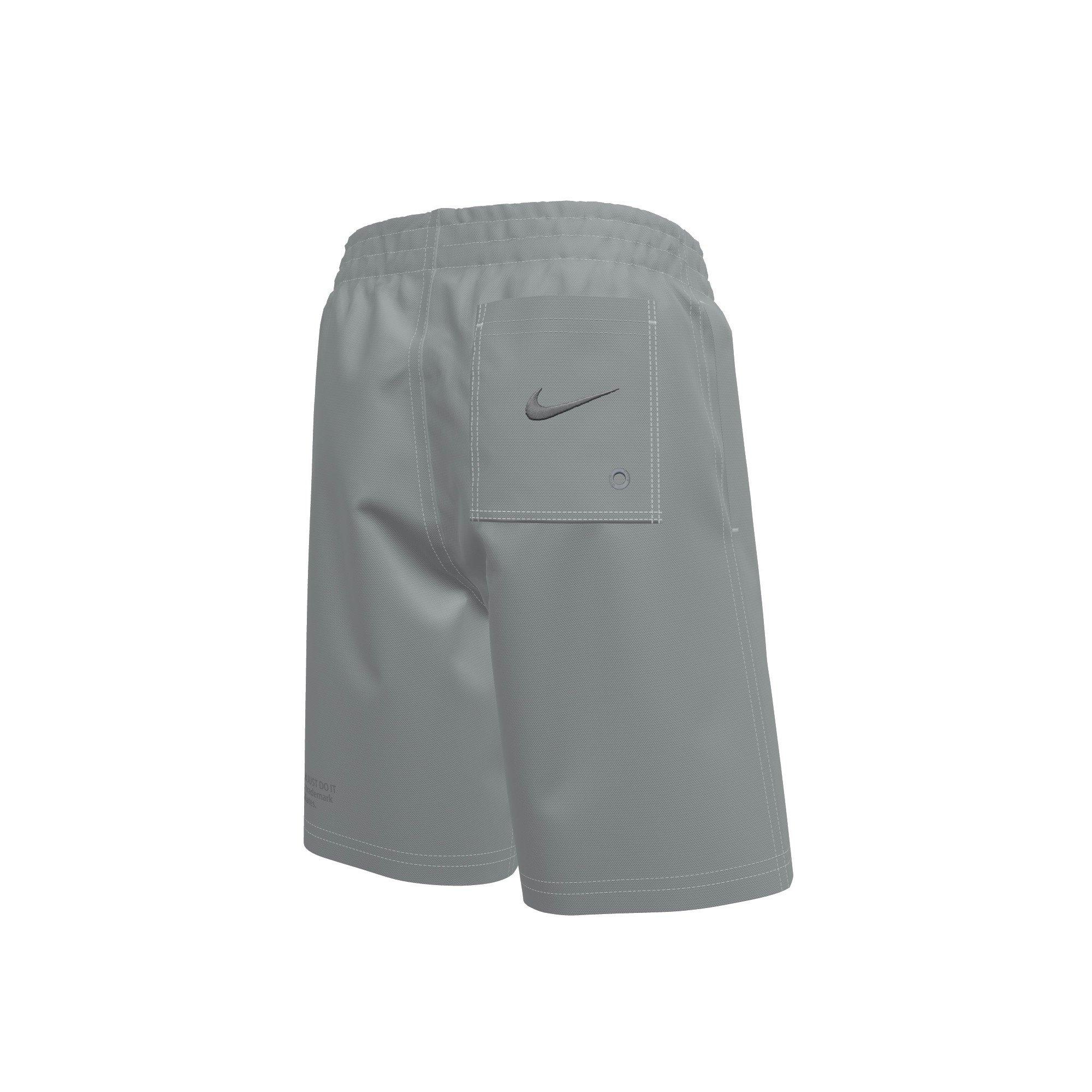 Nike Big Boys' Swim Breaker Specs 7" Brief-Lined Volley Swim Shorts - GREY Thumbnail View 2