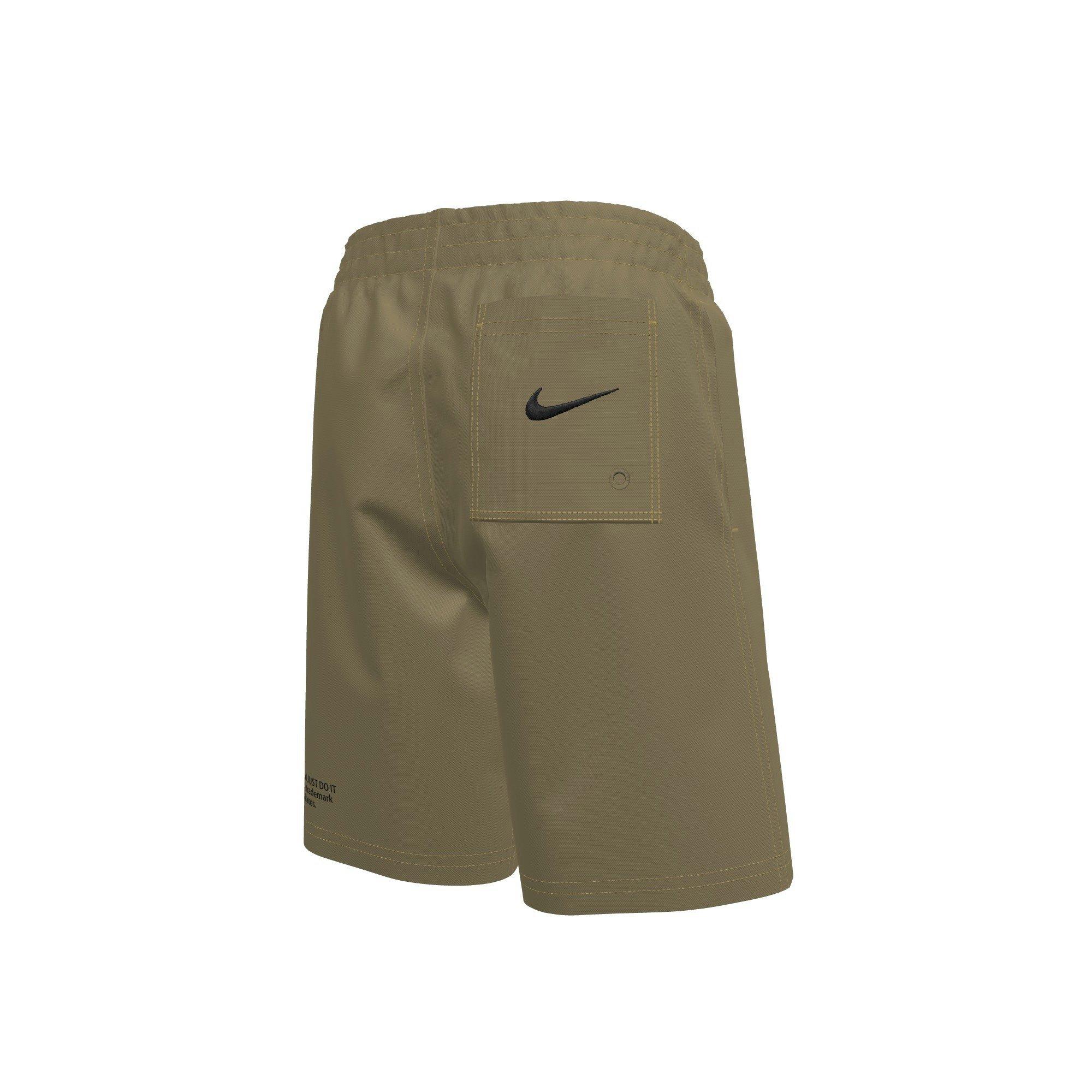 Nike Big Boys' Swim Breaker Specs 7" Brief-Lined Volley Swim Shorts - BEIGE Thumbnail View 2