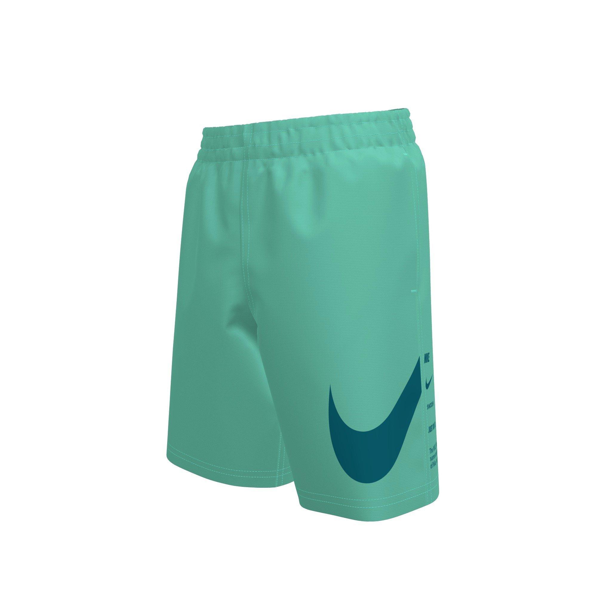 Nike Big Boys' Swim Breaker Specs 7" Brief-Lined Volley Swim Shorts - TURQUOISE Thumbnail View 1
