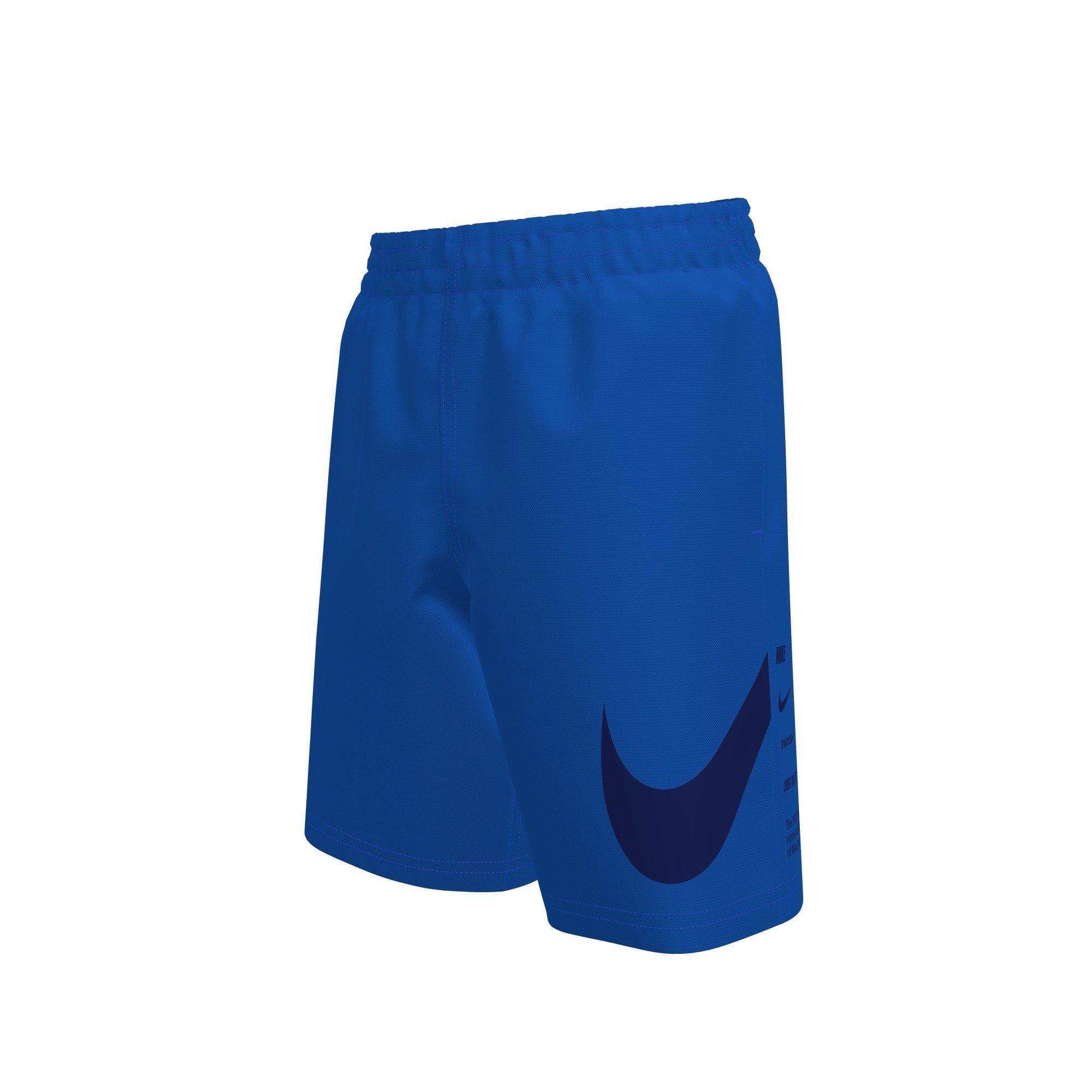 Nike Big Boys' Swim Breaker Specs 7" Brief-Lined Volley Swim Shorts - BLUE Thumbnail View 1