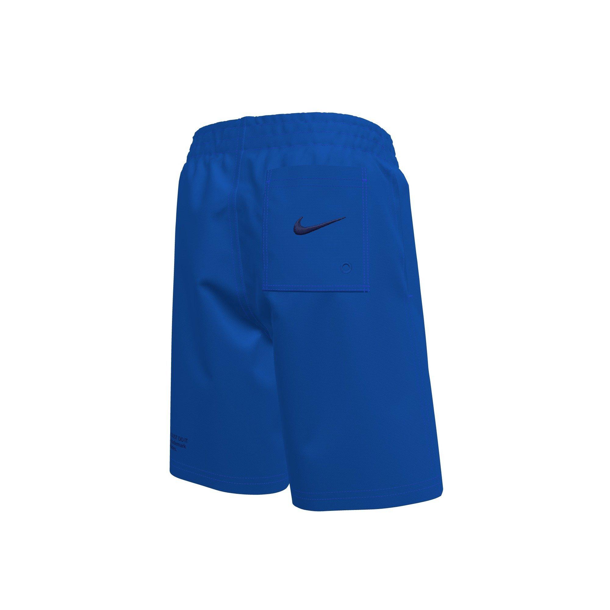 Nike Big Boys' Swim Breaker Specs 7" Brief-Lined Volley Swim Shorts - BLUE Thumbnail View 2