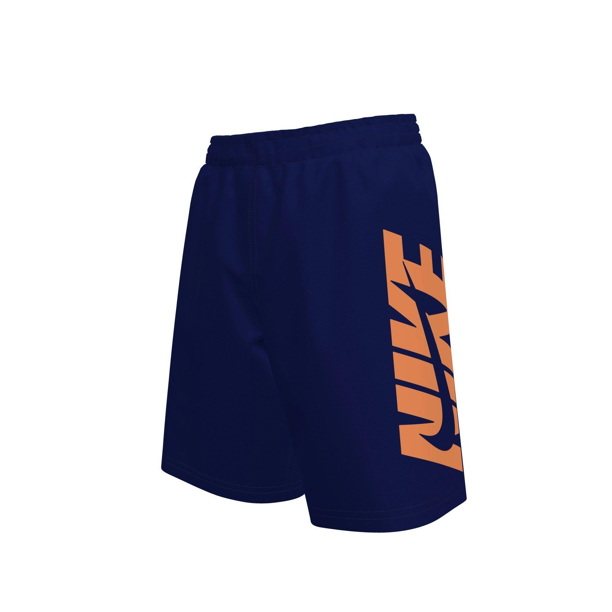 Nike Big Boys' Swim Breaker Brief-Lined 7" Volley Swim Shorts - NAVY Thumbnail View 1