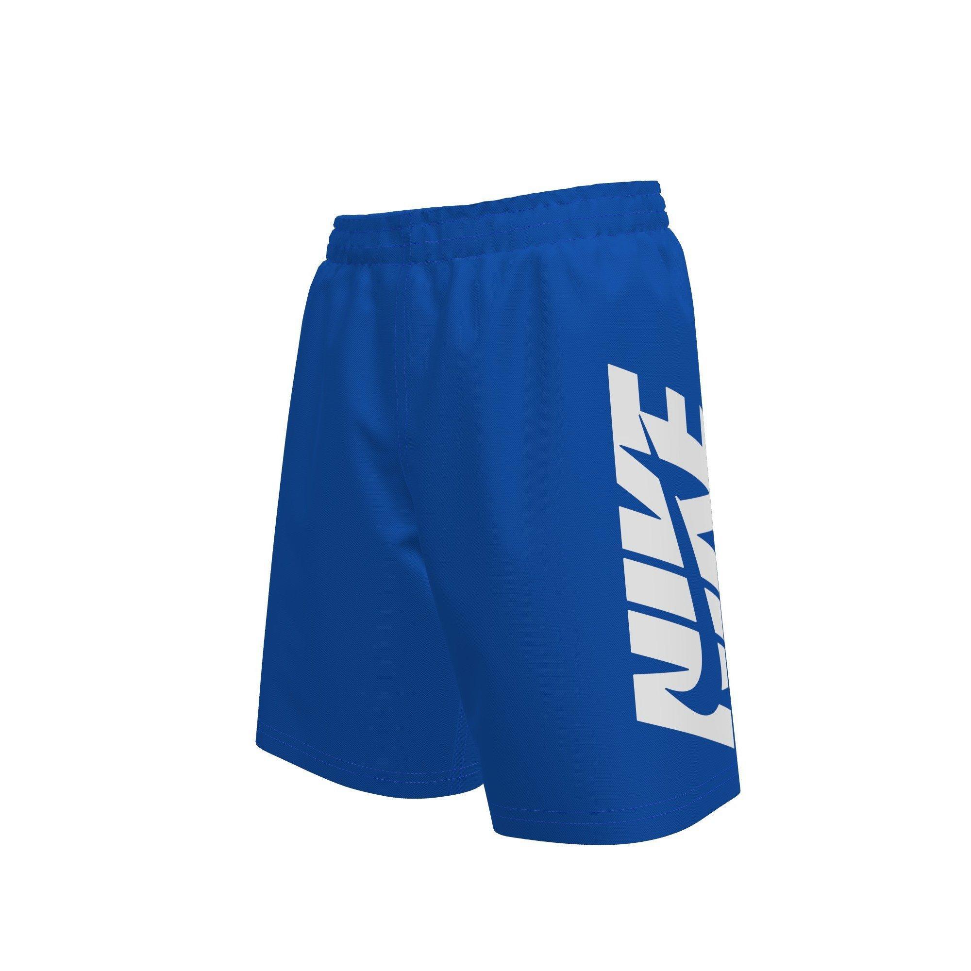 Nike Big Boys' Swim Breaker Brief-Lined 7" Volley Swim Shorts - BLUE Thumbnail View 1