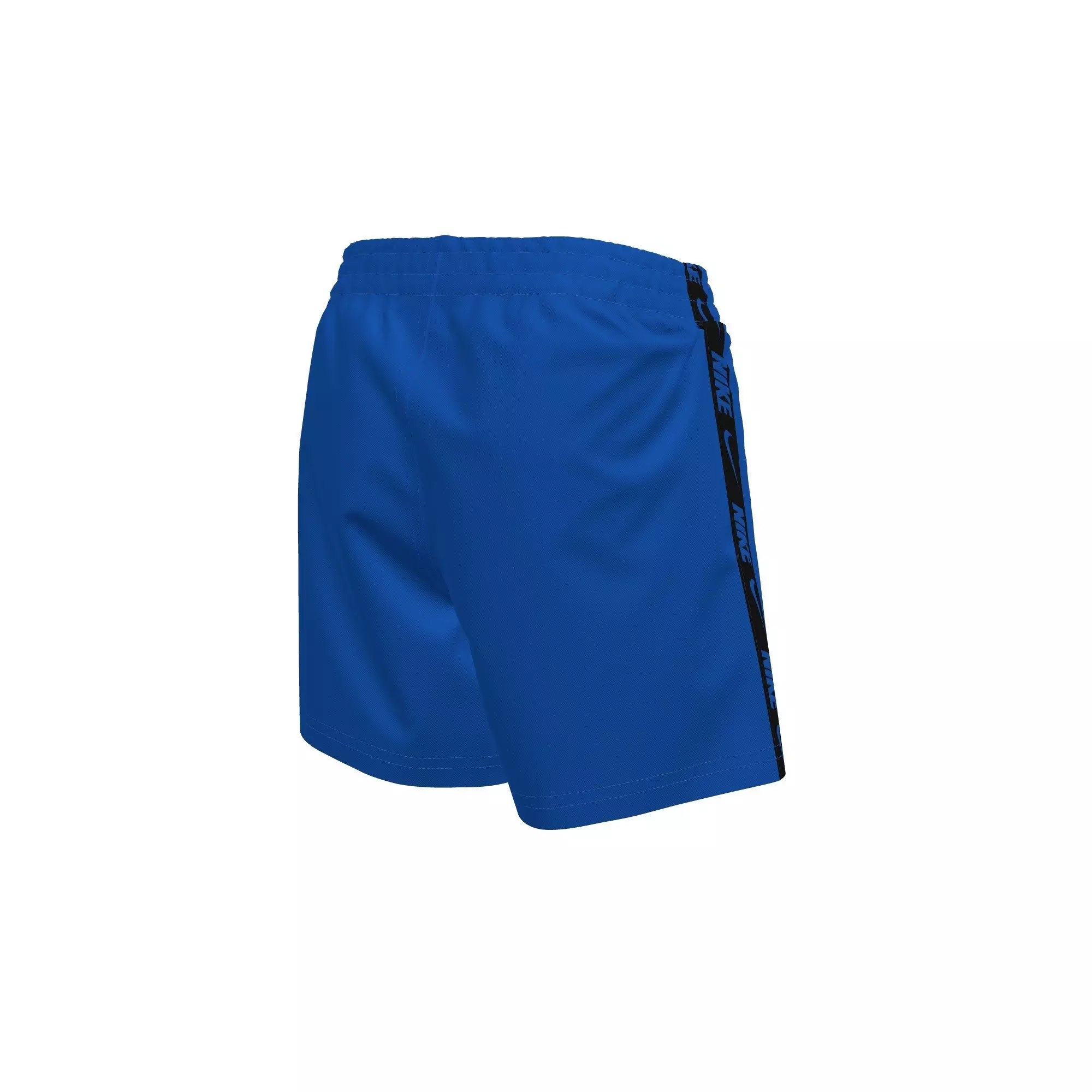 Nike Big Boys' Swim Breaker Logo Tape 4" Brief-Lined Volley Swim Shorts - BLUE