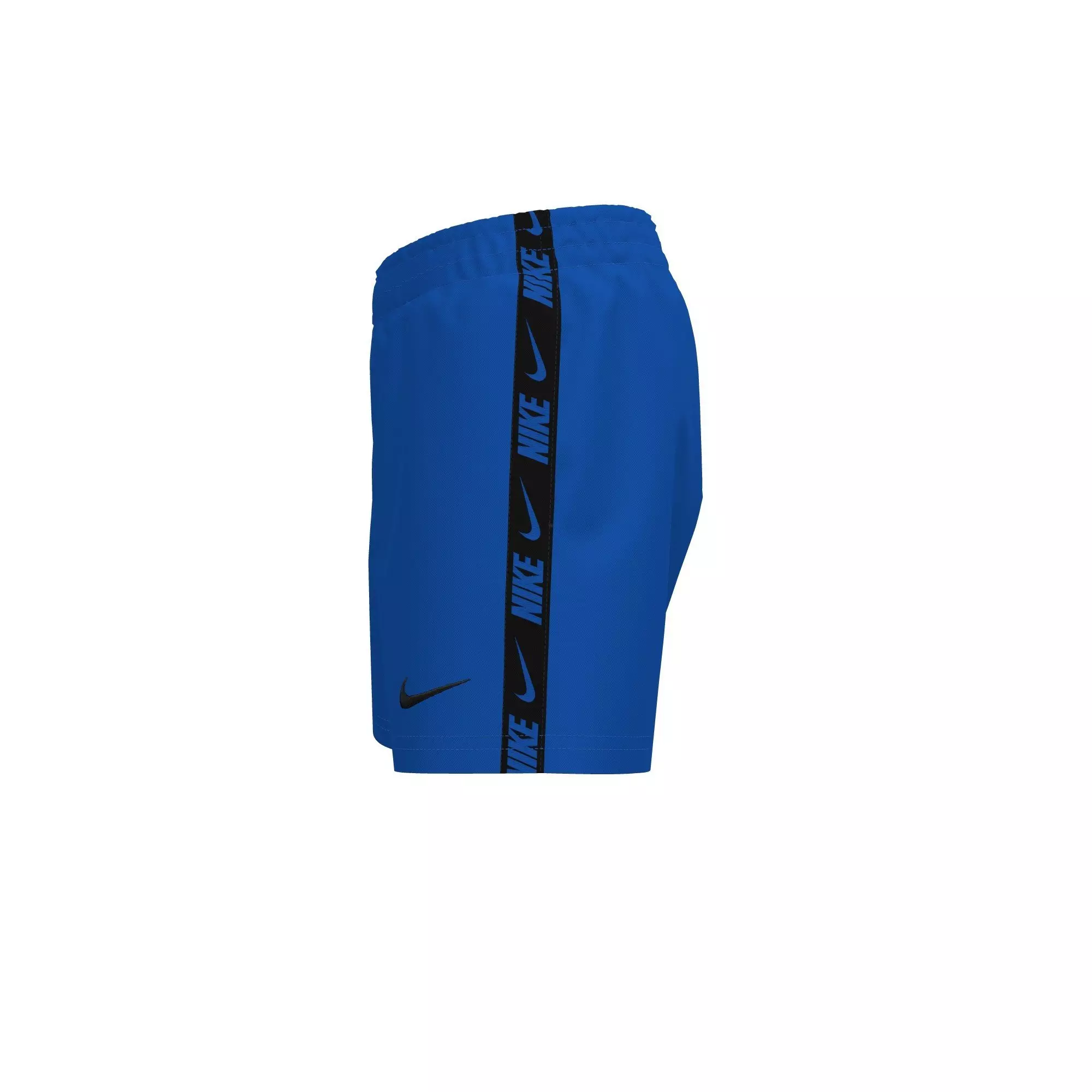 Nike Big Boys' Swim Breaker Logo Tape 4" Brief-Lined Volley Swim Shorts - BLUE