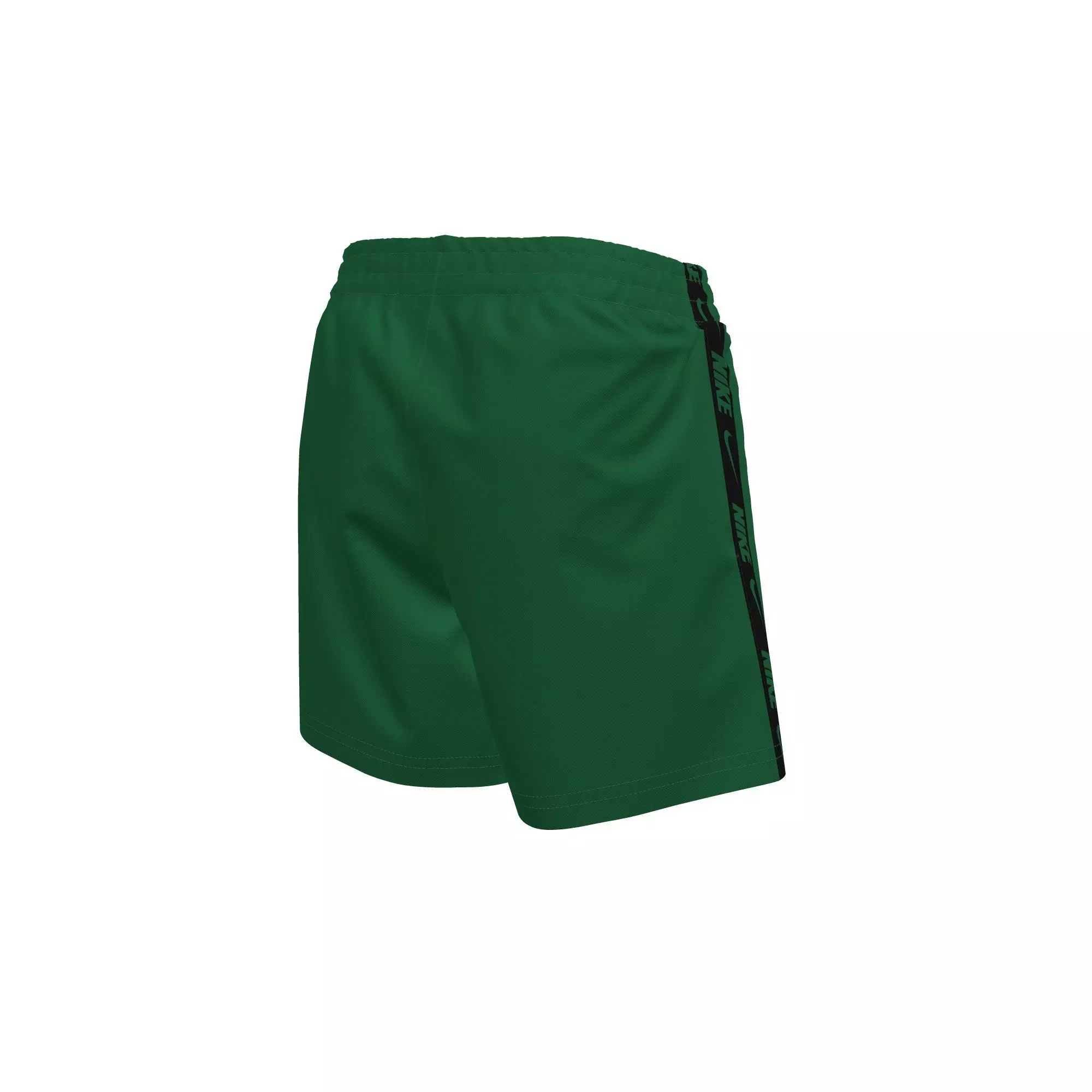 Nike Big Boys' Swim Breaker Logo Tape 4" Brief-Lined Volley Swim Shorts - GREEN