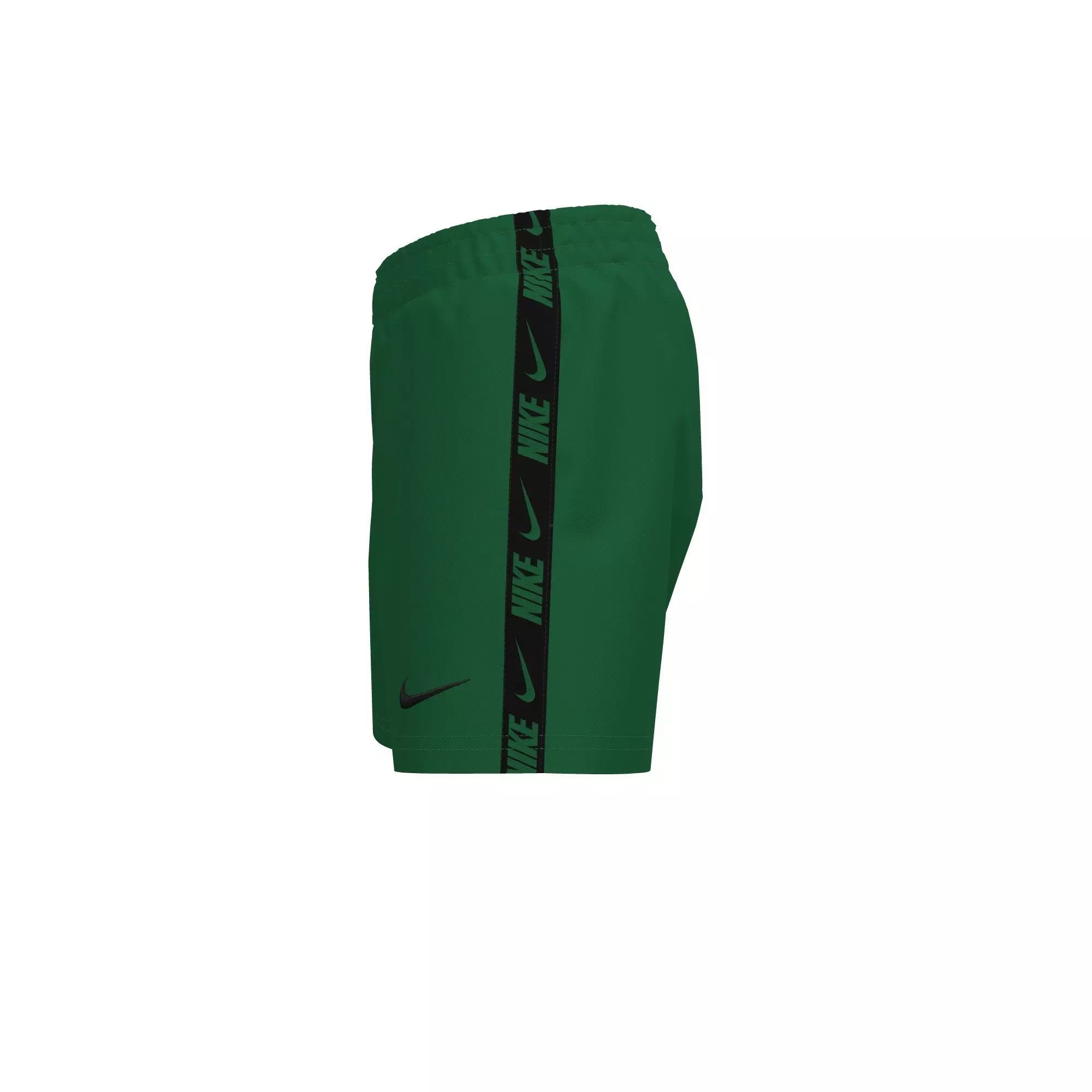 Nike Big Boys' Swim Breaker Logo Tape 4" Brief-Lined Volley Swim Shorts - GREEN