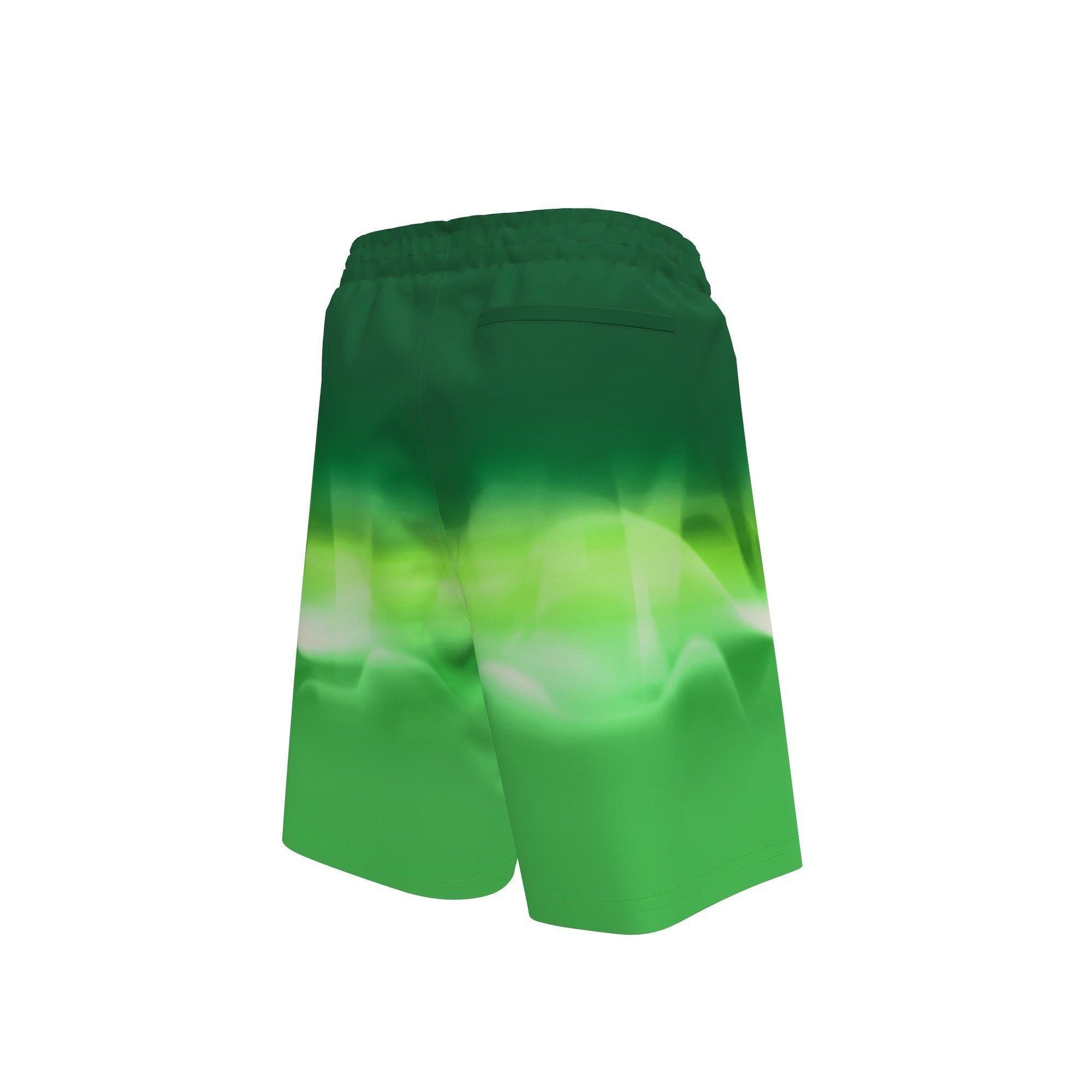 Nike Big Boys' Swim Breaker Fade 7" Brief-Lined Volley Swim Shorts - GREEN Thumbnail View 2