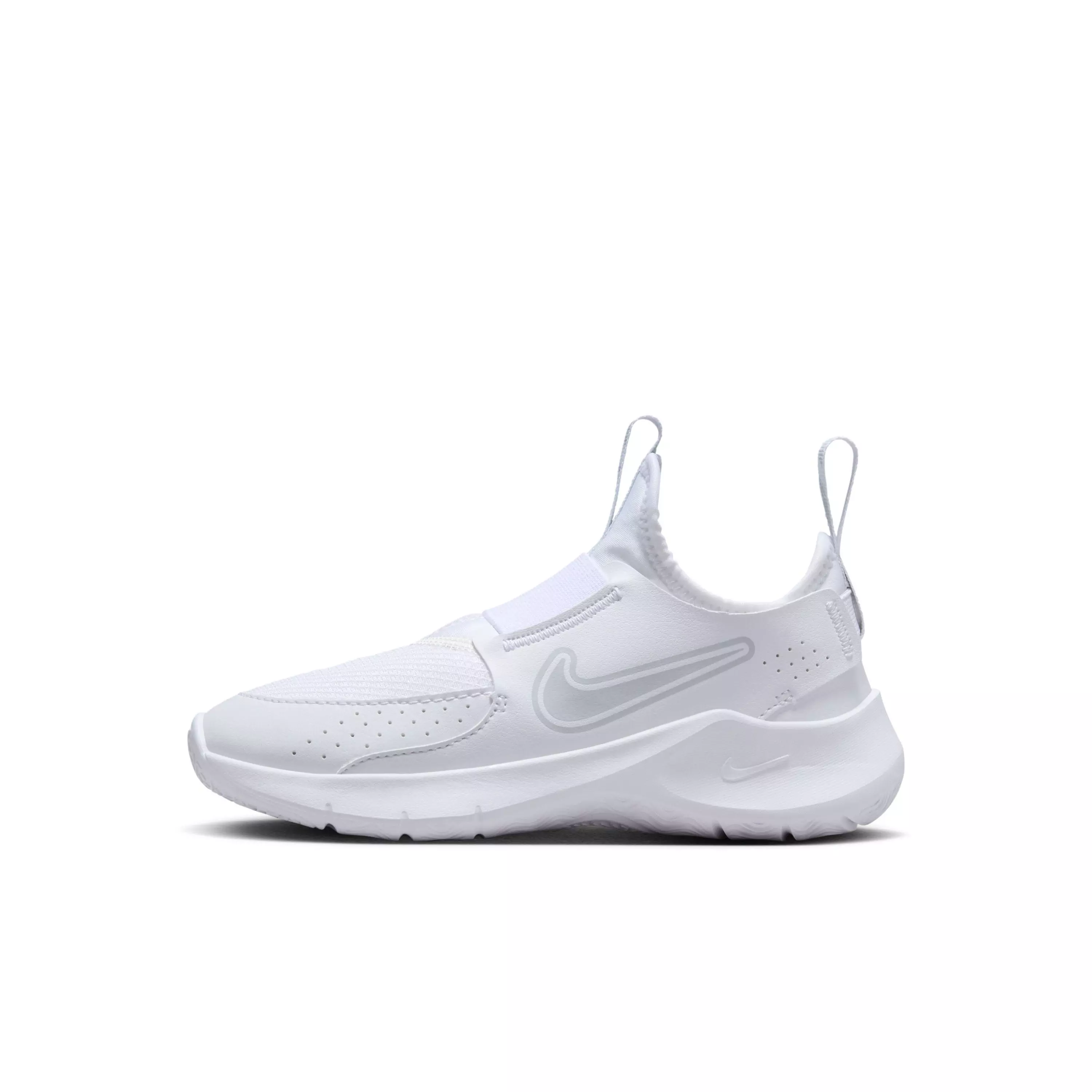 Nike Flex Runner 3 "White/White/Pure Platinum" Preschool Boys' Running Shoe - WHITE/WHITE/PLATINUM