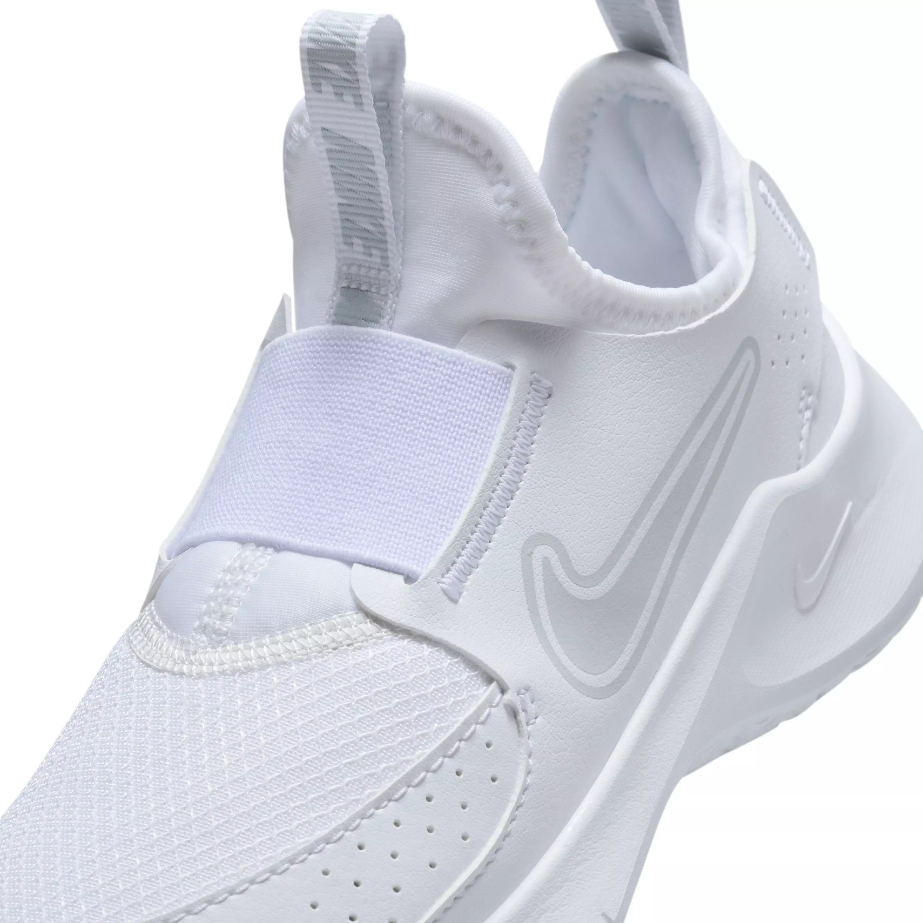Nike Flex Runner 3 "White/White/Pure Platinum" Preschool Boys' Running Shoe - WHITE/WHITE/PLATINUM