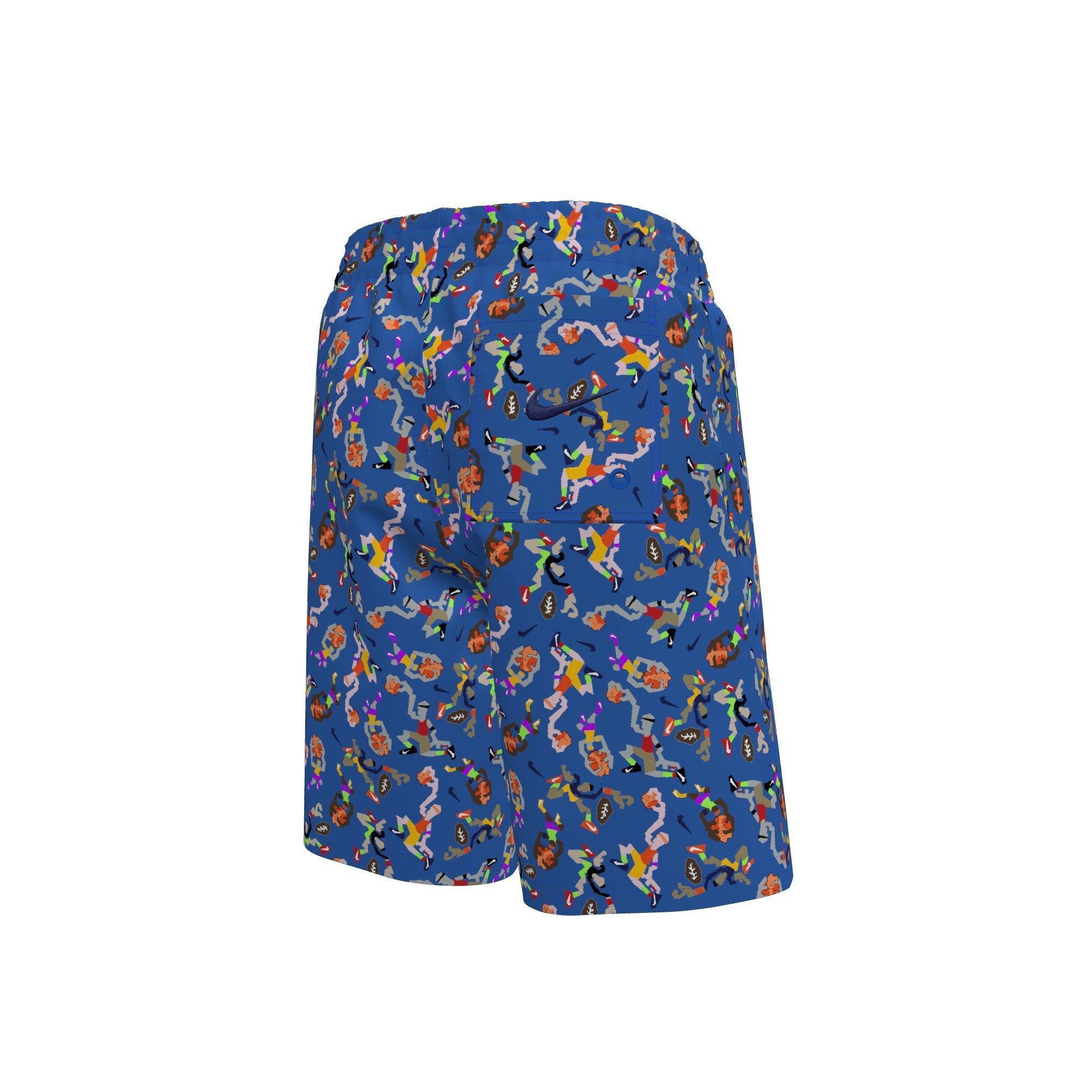 Nike Big Boys' Swim Breaker 7" Brief-Lined Volley Swim Shorts - BLUE Thumbnail View 2