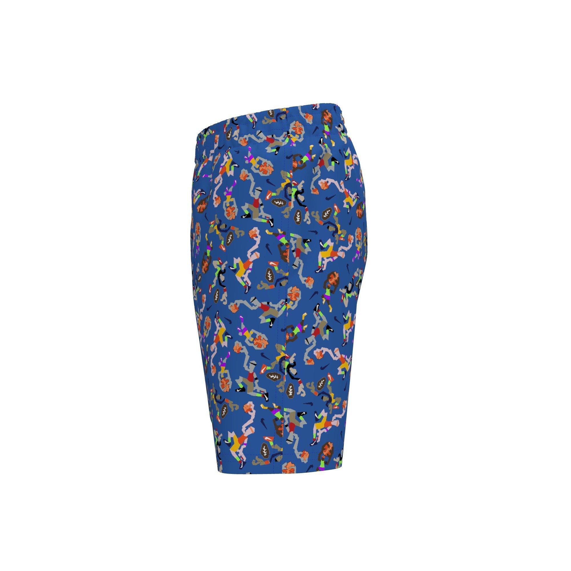 Nike Big Boys' Swim Breaker 7" Brief-Lined Volley Swim Shorts - BLUE Thumbnail View 3