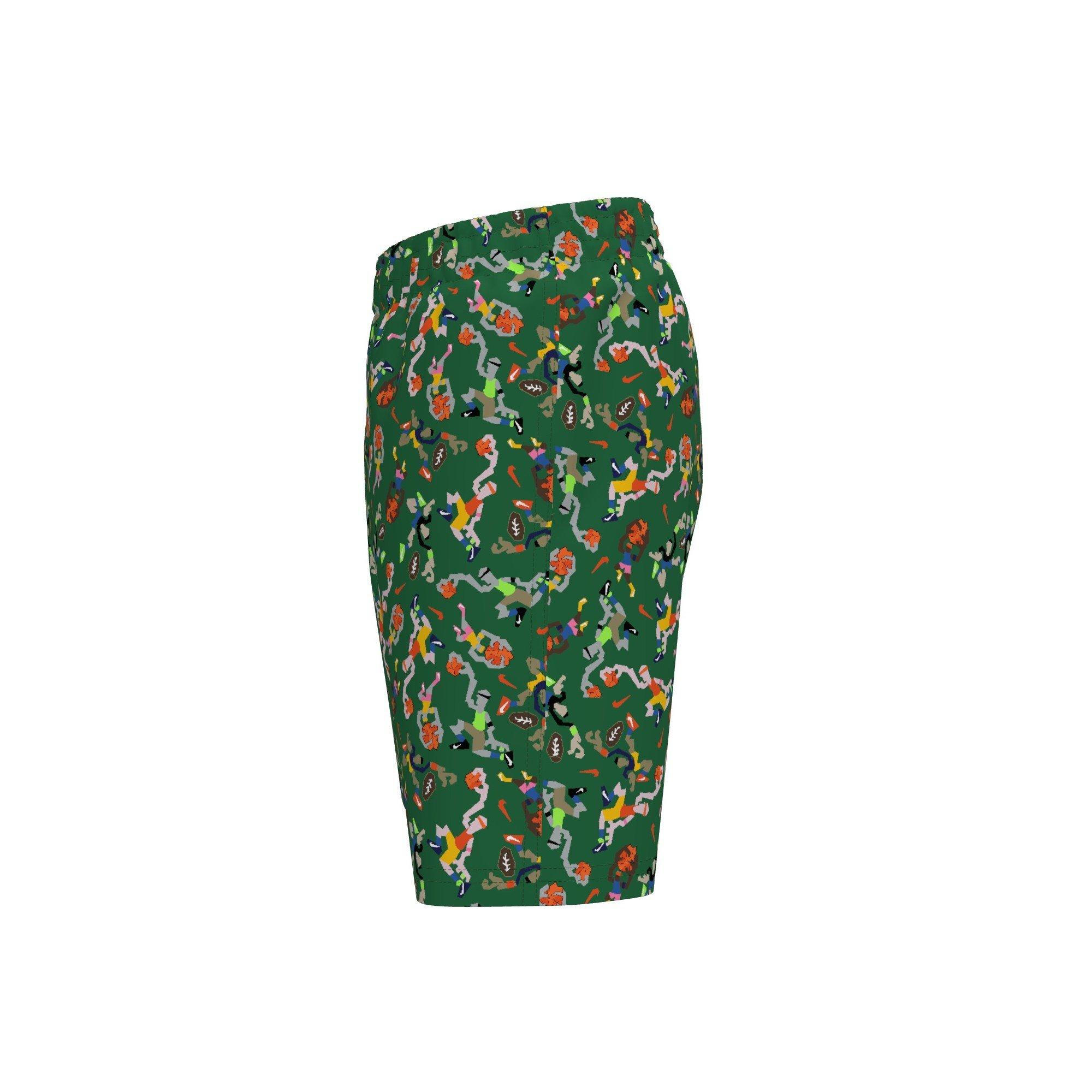 Nike Big Boys' Swim Breaker 7" Brief-Lined Volley Swim Shorts - GREEN Thumbnail View 3