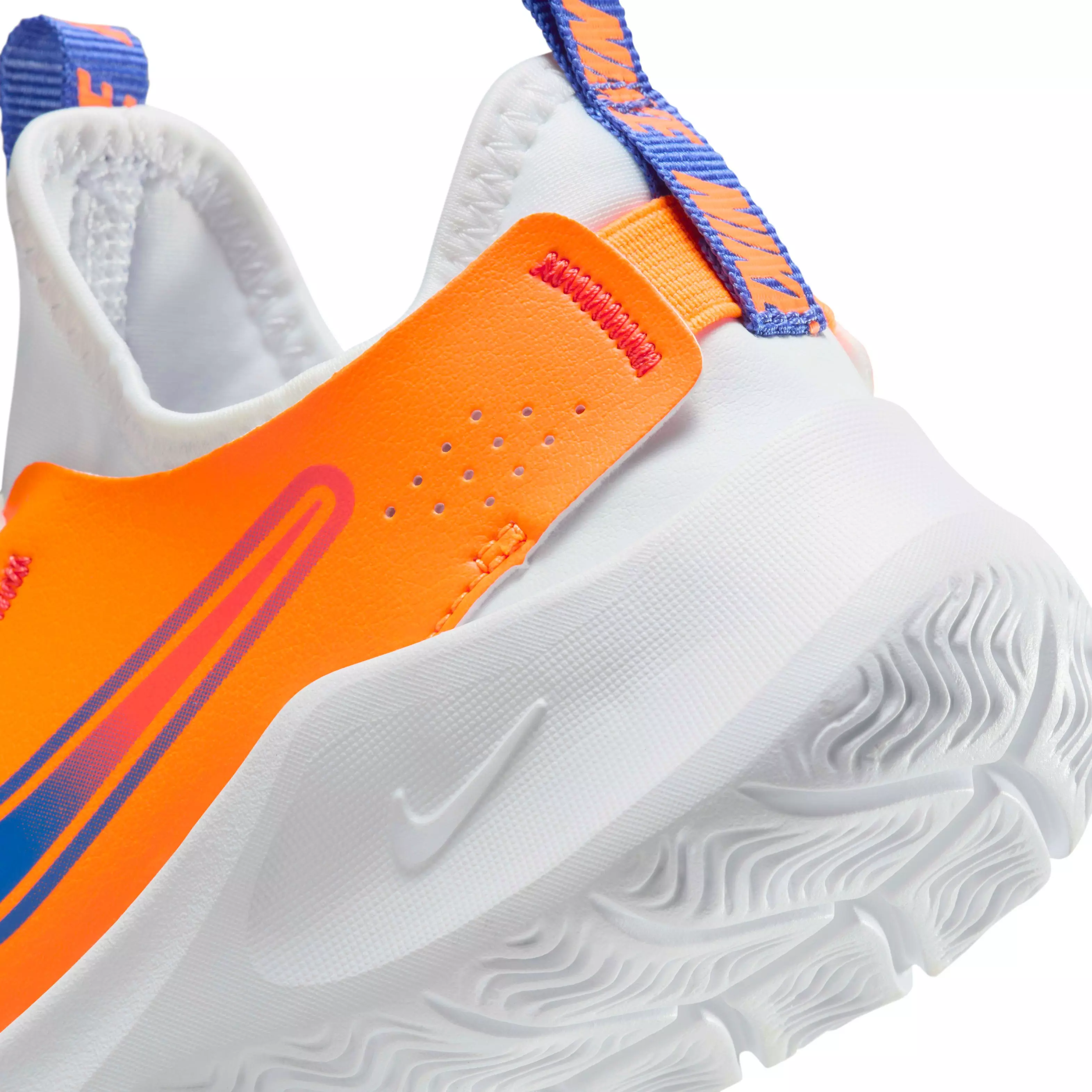 Nike Flex Runner 3 "White/Total Orange/Team Orange/Astronomy Blue" Preschool Boys' Running Shoe - WHITE/ORANGE/ORANGE/BLUE