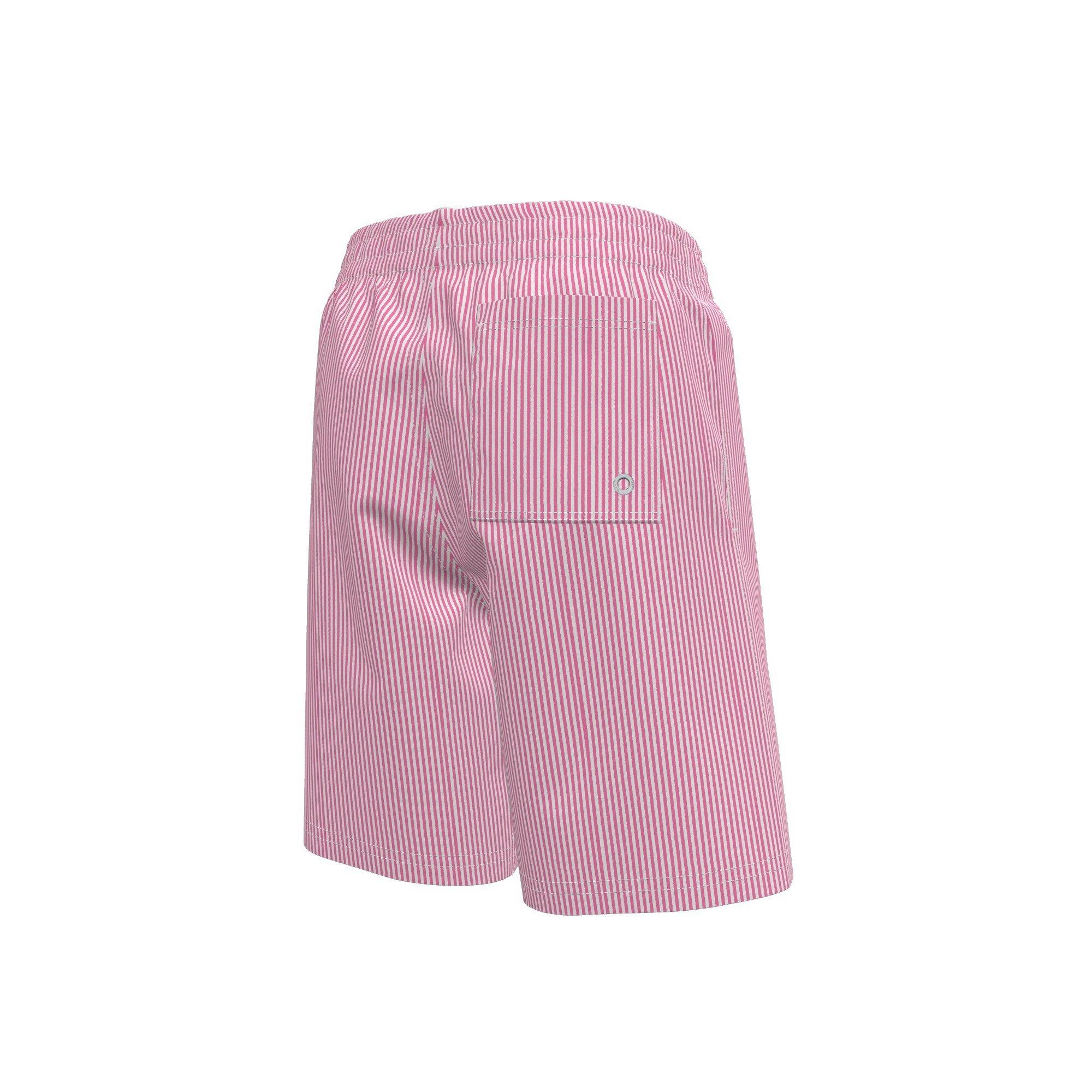 Nike Big Boys' Swim Breaker Ripple Texture 7" Brief-Lined Volley Swim Shorts - PINK Thumbnail View 2