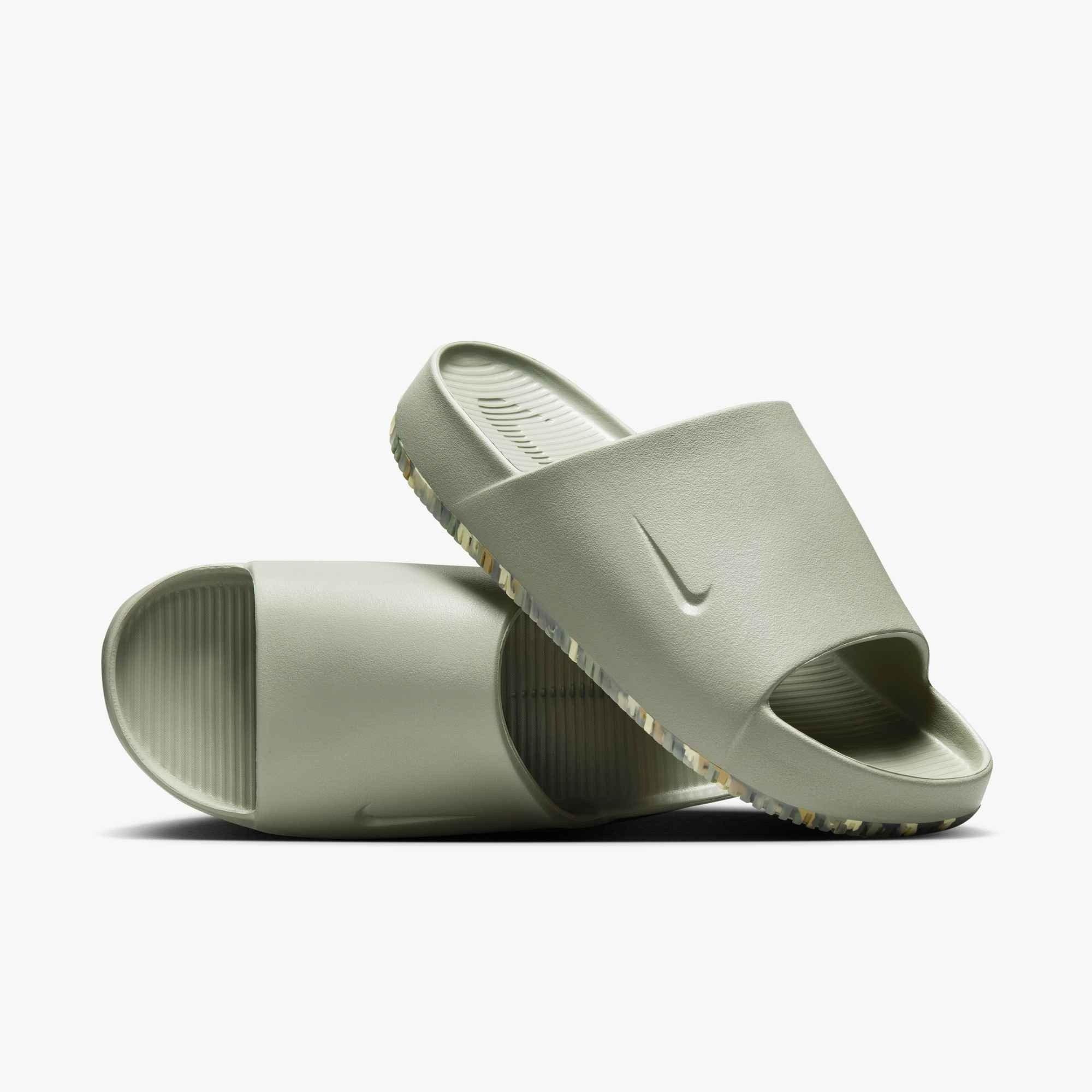 Nike Calm "Light Army/Light Khaki/College Grey/Light Army" Men's Slide - LT ARMY/LT KHAKI/GREY/LT ARMY Thumbnail View 6