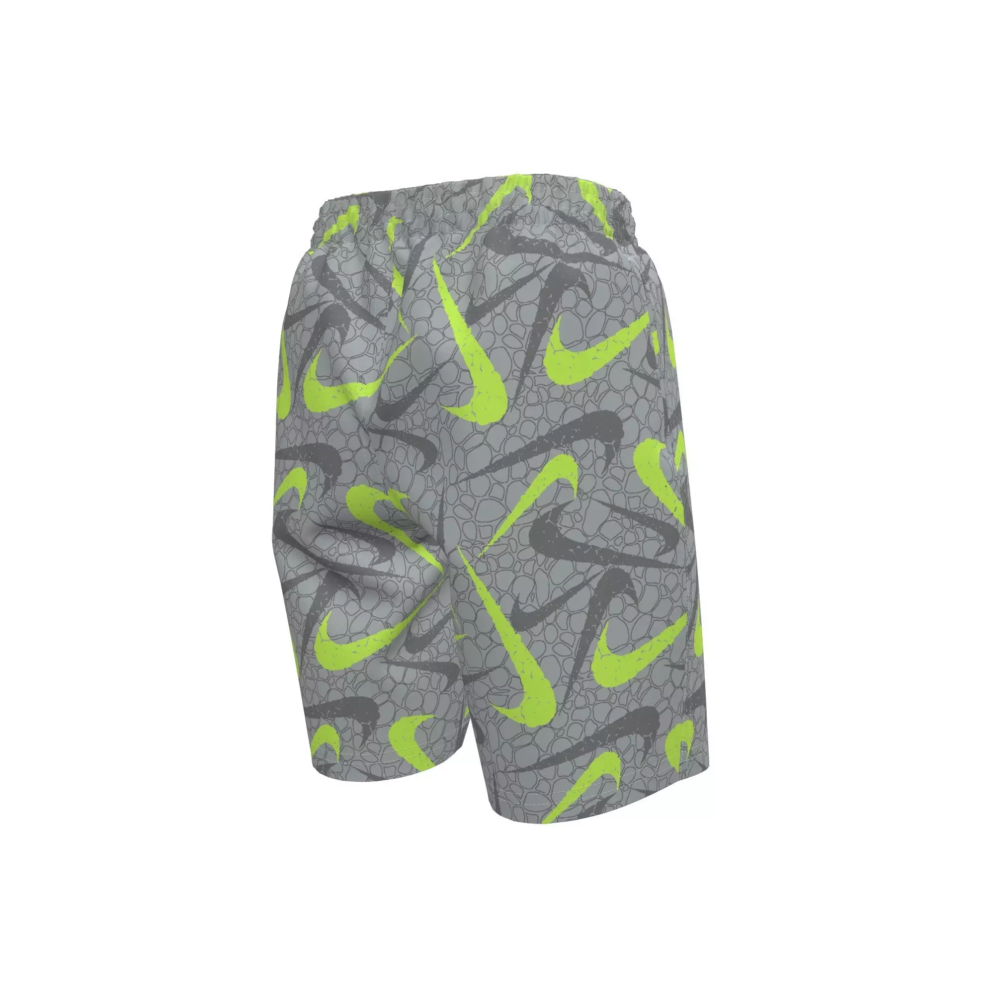 Nike Big Boys' Swim Breaker Pebble 7" Brief-Lined Volley Swim Shorts - GREY