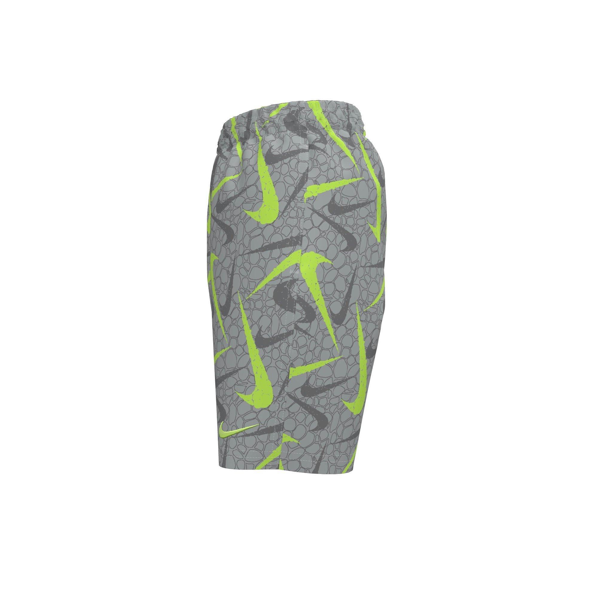 Nike Big Boys' Swim Breaker Pebble 7" Brief-Lined Volley Swim Shorts - GREY Thumbnail View 3