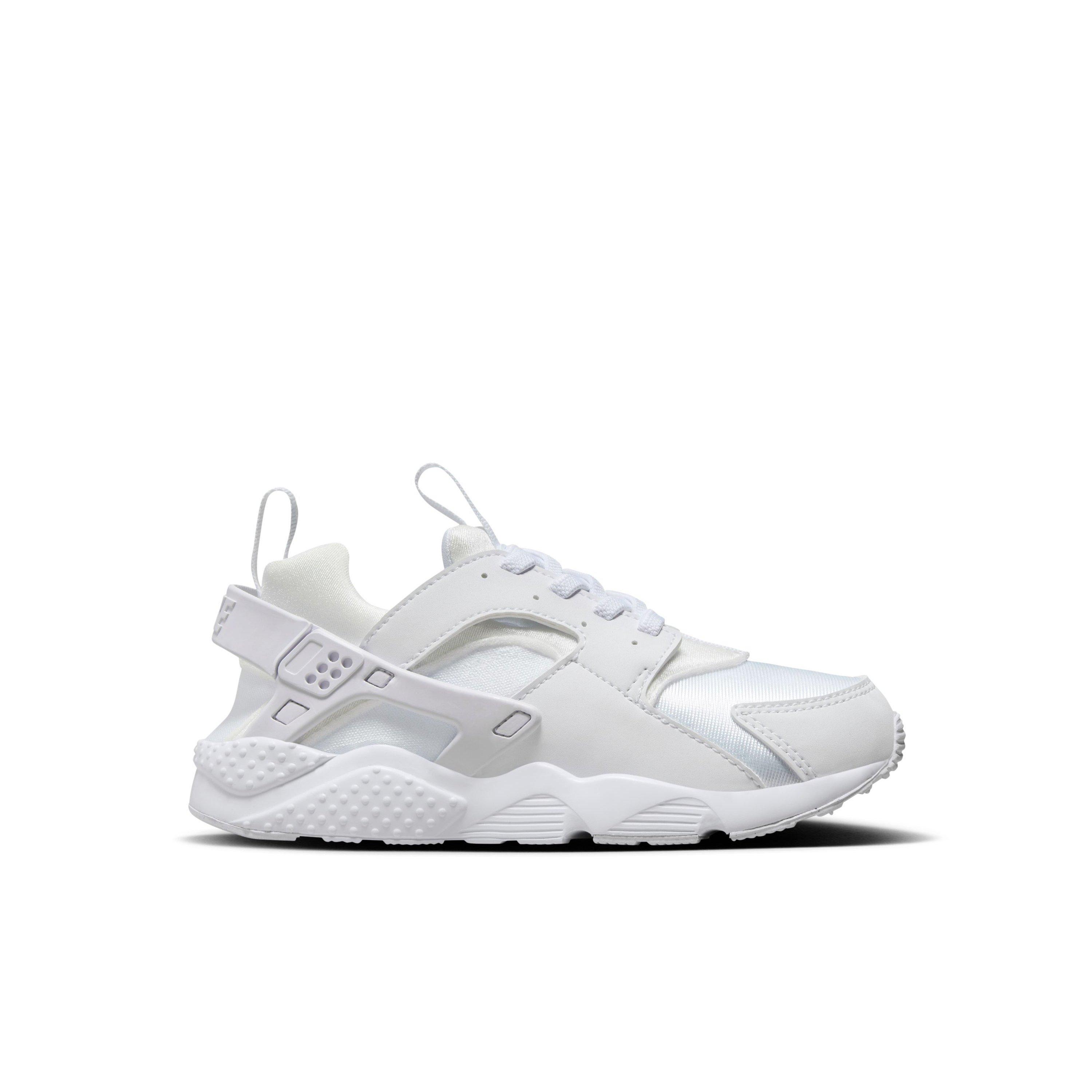 Nike Huarache Run 2.0 "White/Pure Platinum" Preschool Kids' Shoe - WHITE/GREY Thumbnail View 1