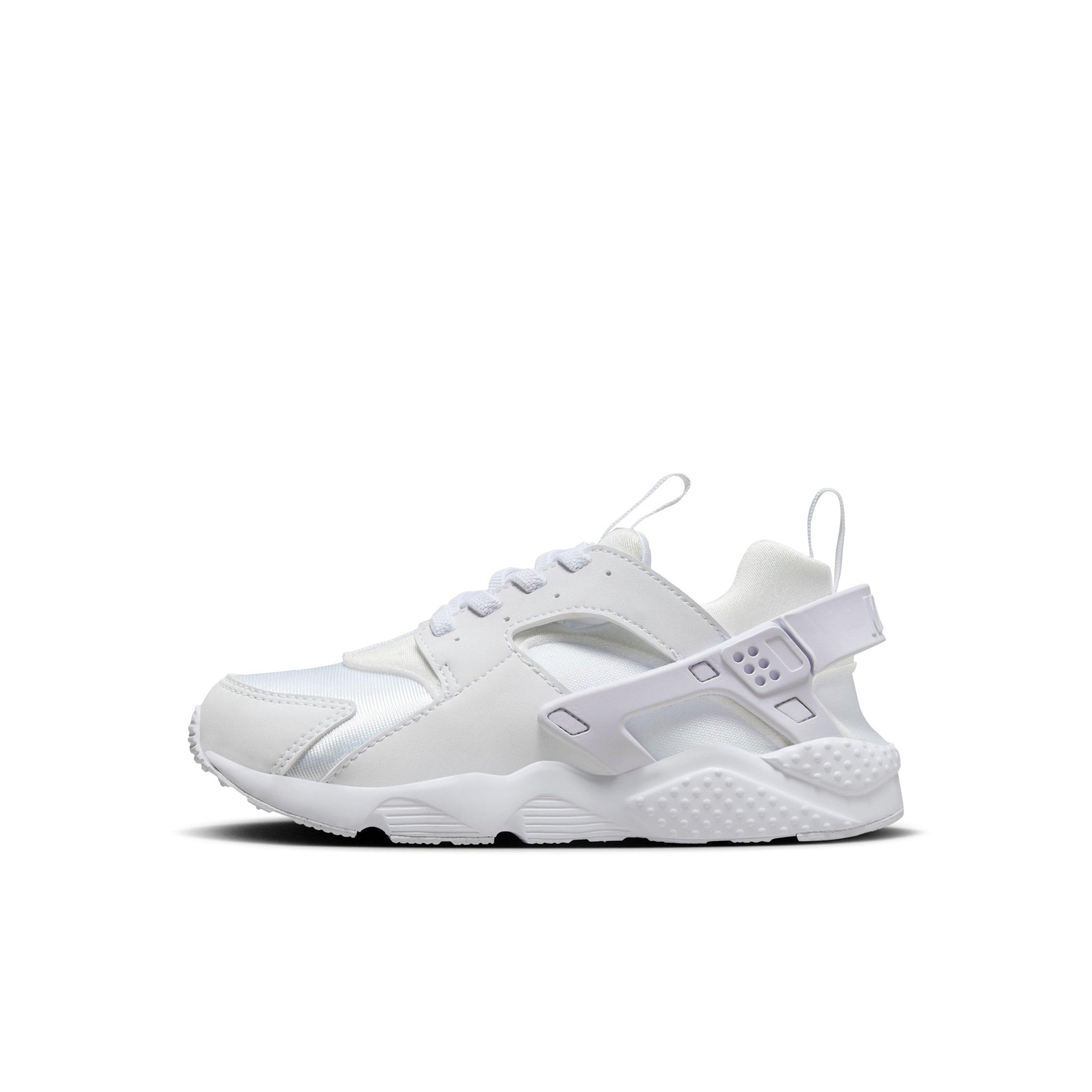 Nike Huarache Run 2.0 "White/Pure Platinum" Preschool Kids' Shoe - WHITE/GREY Thumbnail View 2