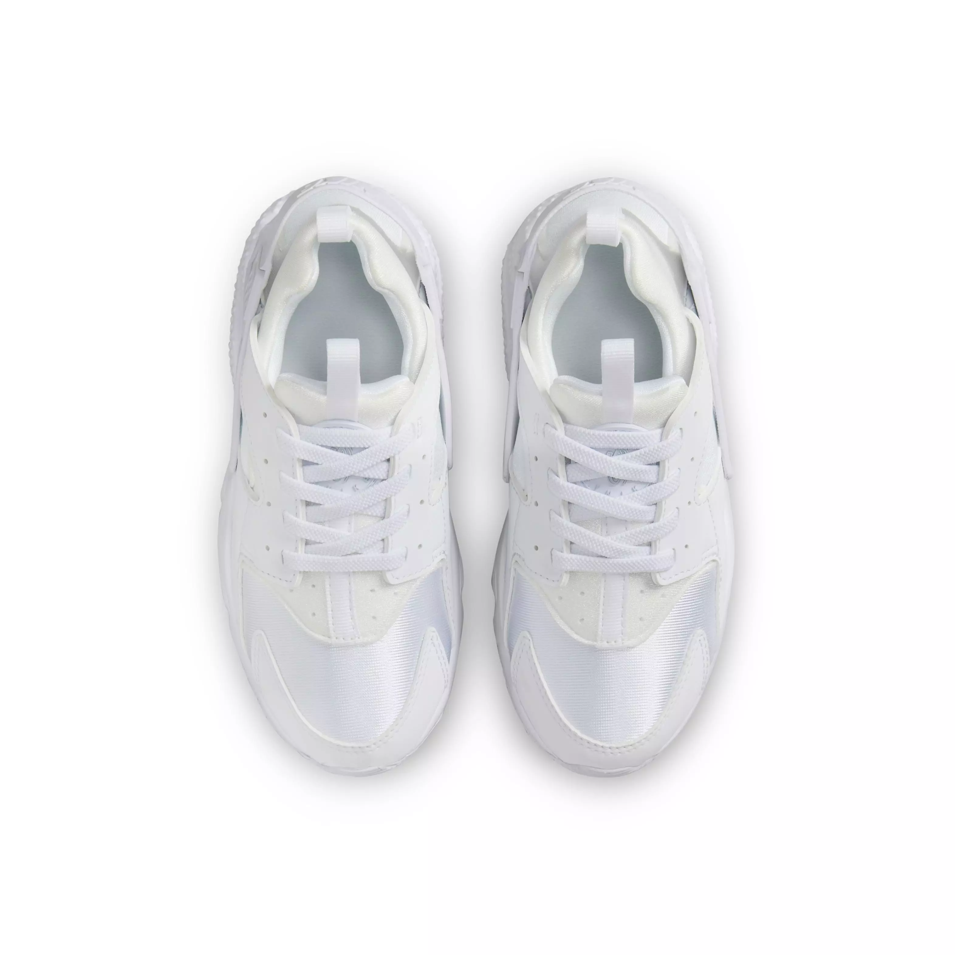 Nike Huarache Run 2.0 "White/Pure Platinum" Preschool Kids' Shoe - WHITE/GREY