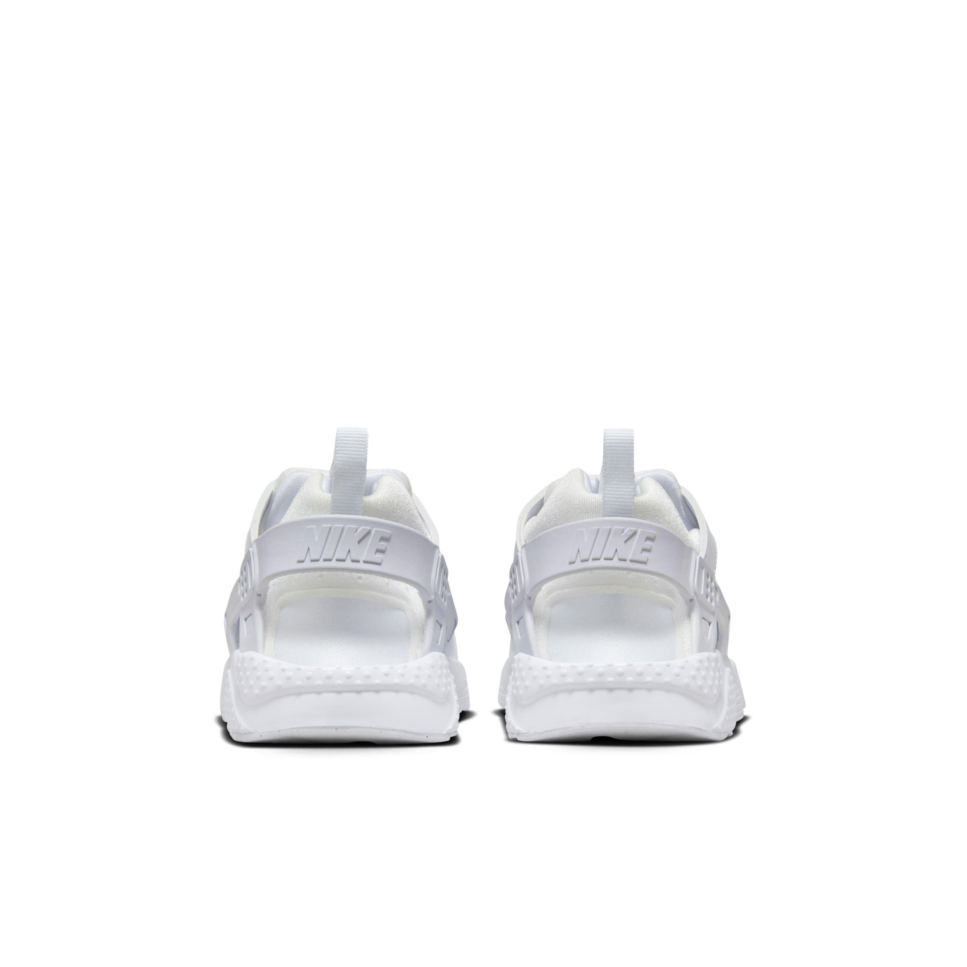 Nike Huarache Run 2.0 "White/Pure Platinum" Preschool Kids' Shoe - WHITE/GREY Thumbnail View 5