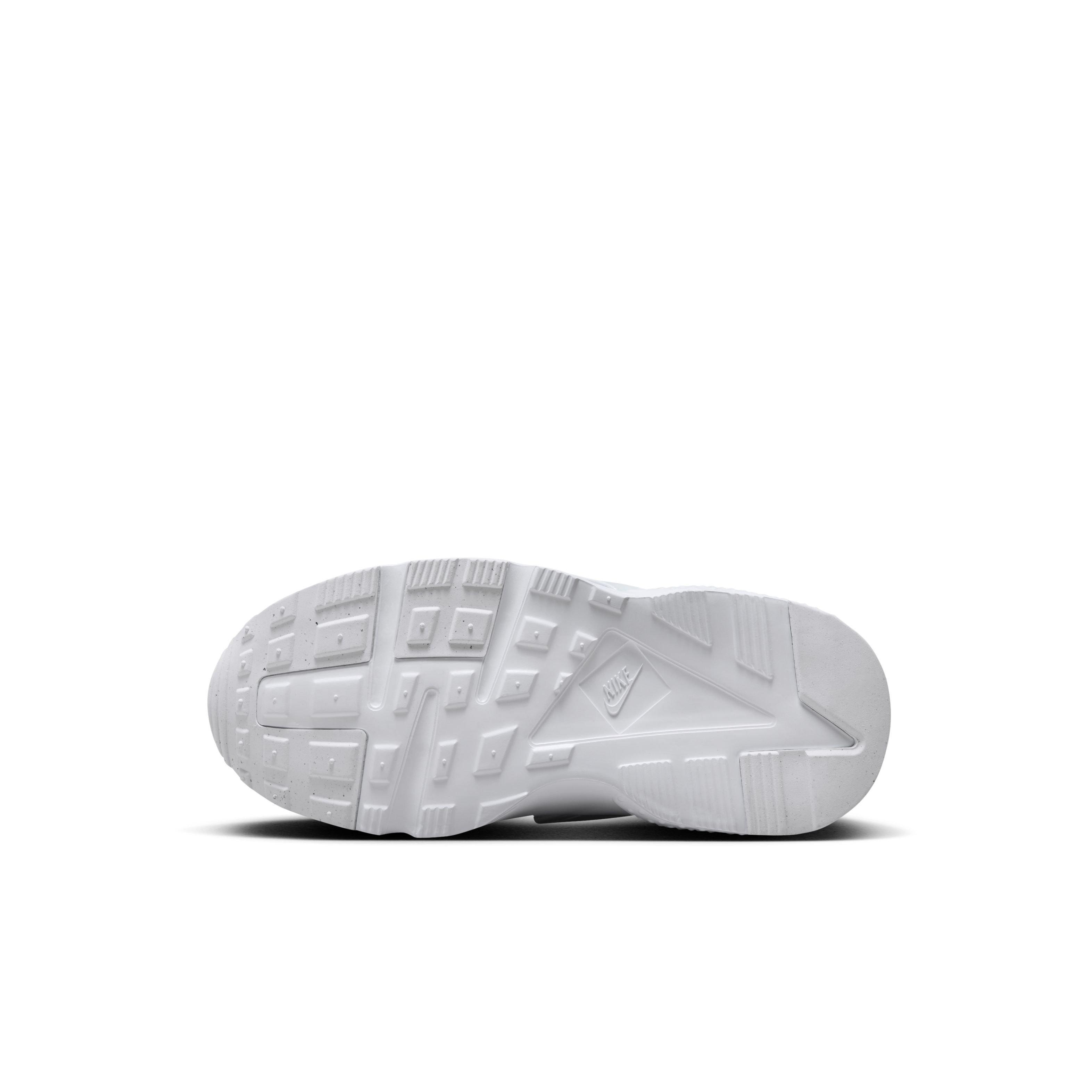 Nike Huarache Run 2.0 "White/Pure Platinum" Preschool Kids' Shoe - WHITE/GREY Thumbnail View 6