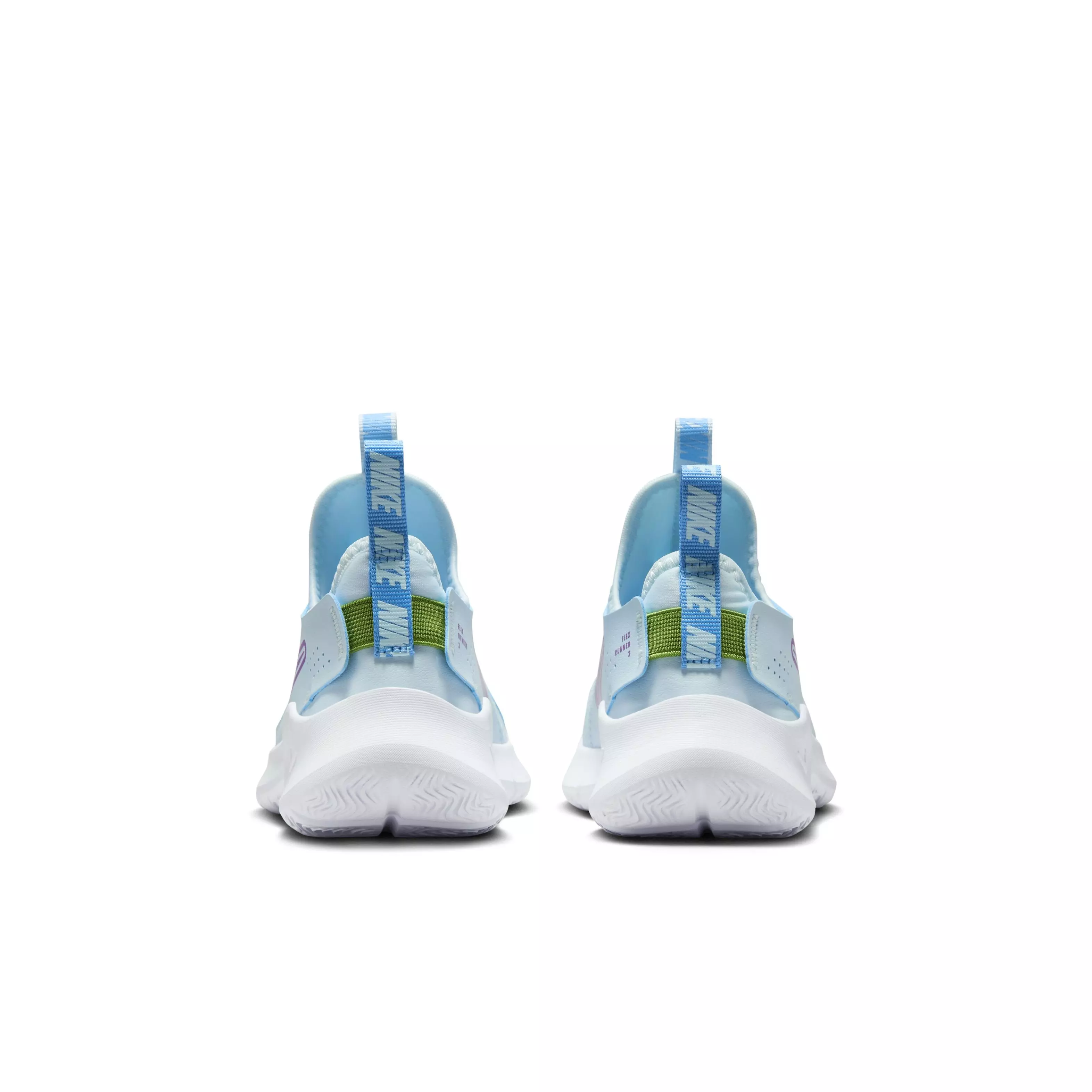Nike Flex Runner 3 "Glacier Blue/Blue/Chlorophyll/Hyper Violet" Preschool Girls' Running Shoe - BLUE/BLUE/CHLOROPHYLL/VIOLET