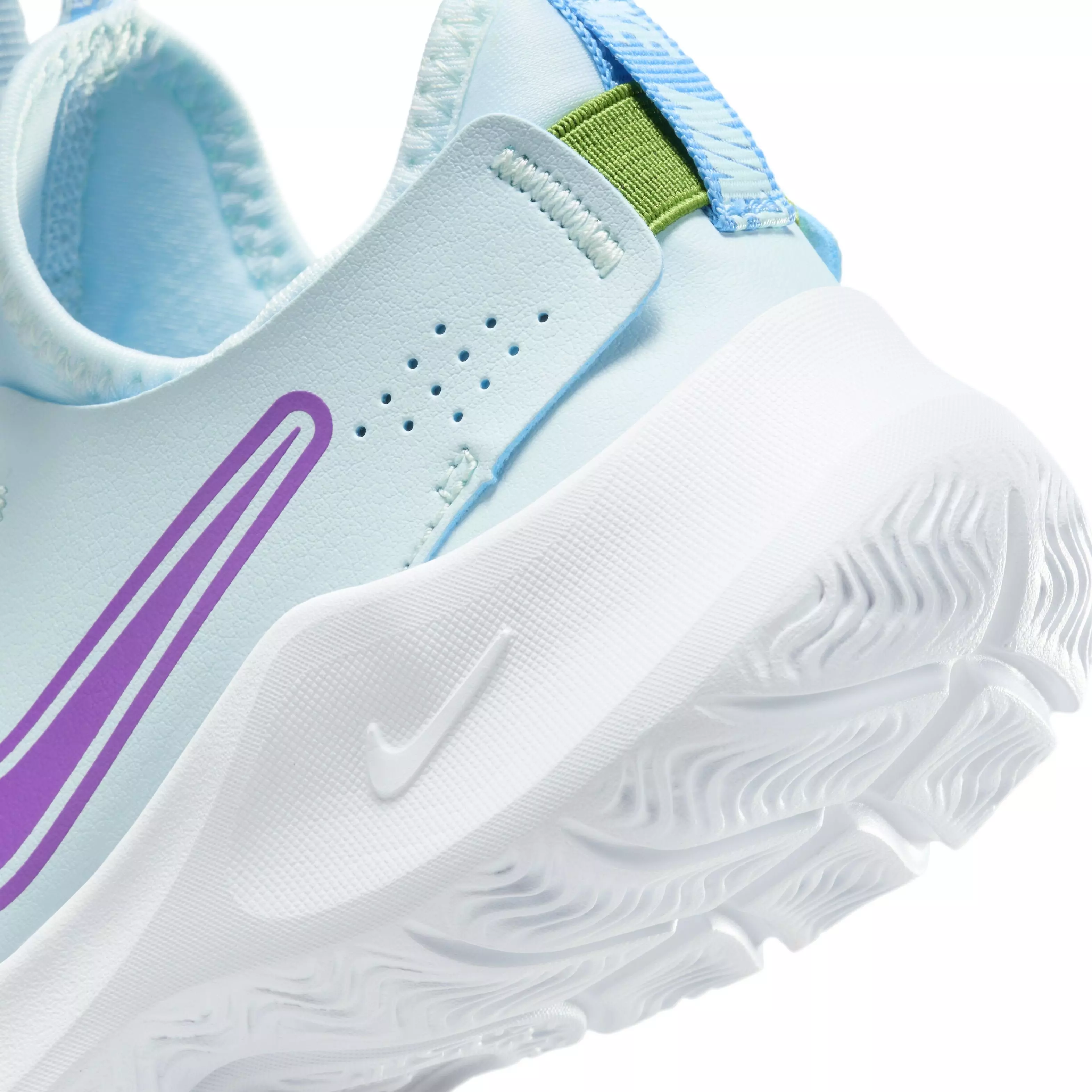 Nike Flex Runner 3 "Glacier Blue/Blue/Chlorophyll/Hyper Violet" Preschool Girls' Running Shoe - BLUE/BLUE/CHLOROPHYLL/VIOLET