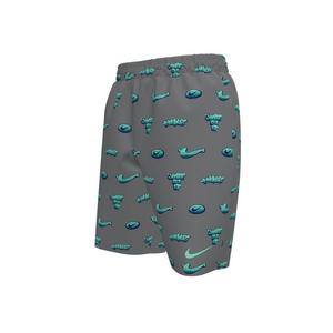 Nike Big Boys' Swim Breaker Bubble 7" Brief-Lined Volley Swim Shorts - TURQUOISE
