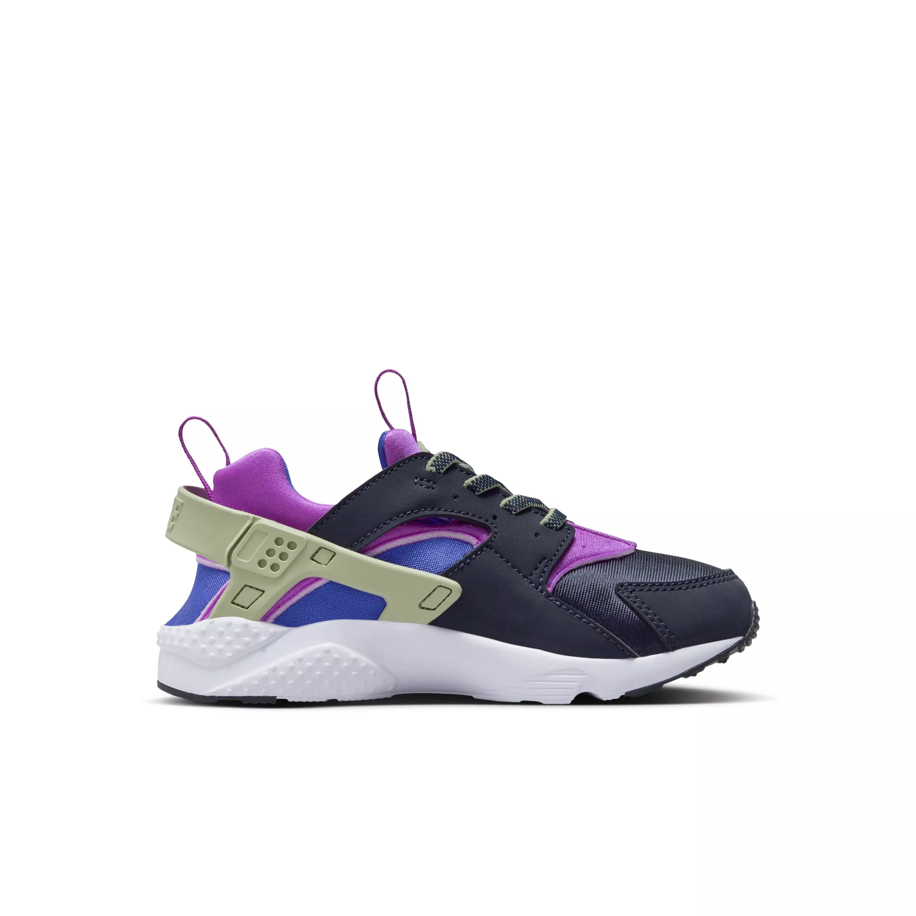 Nike Huarache Run 2.0 "Dark Obsidian/Light Ultramarine/Fuchsia/Honeydew" Preschool Boys' Shoe - BLUE/FUCHSIA/GREEN