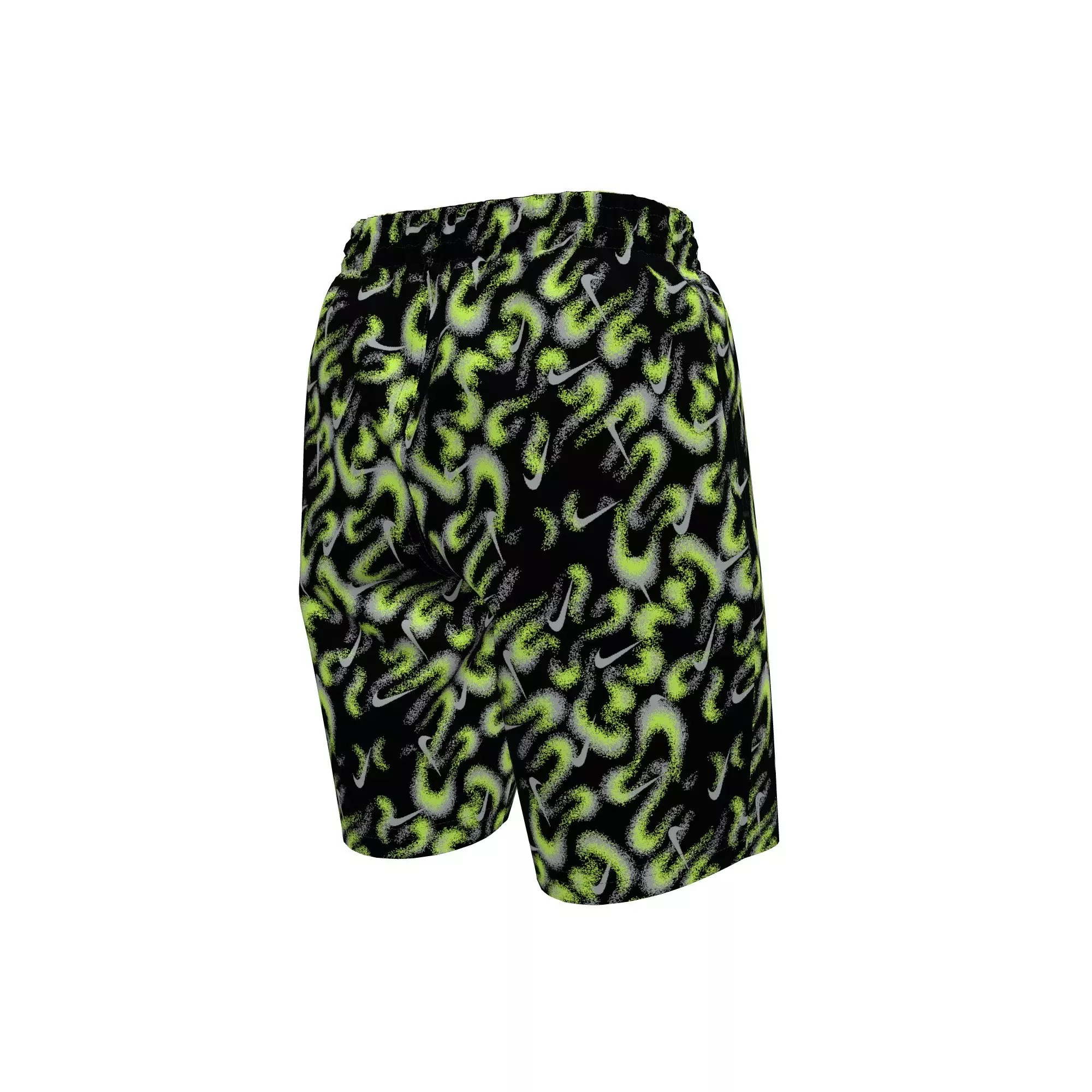 Nike Big Boys' Swim Breaker Airbrushfetti 7" Brief-Lined Volley Swim Shorts - BLACK
