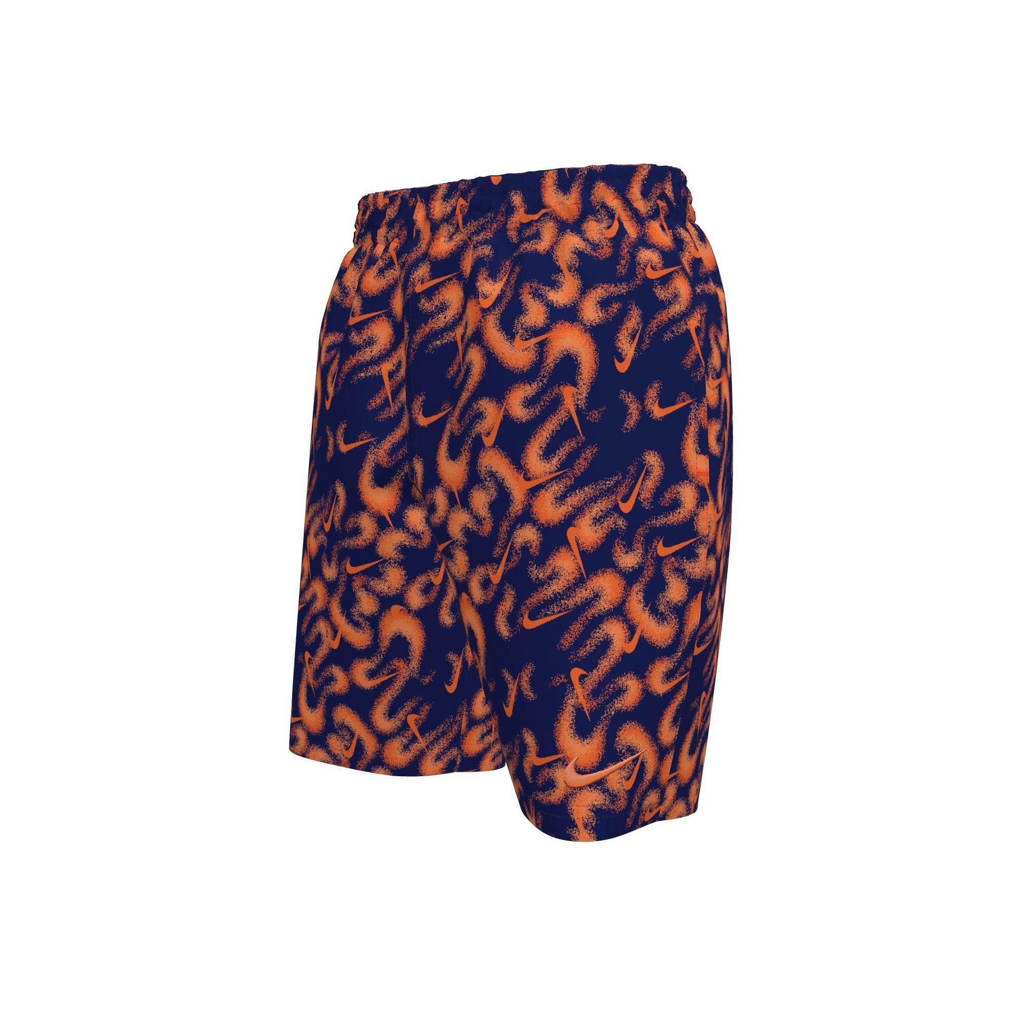 Nike Big Boys' Swim Breaker Airbrushfetti 7" Brief-Lined Volley Swim Shorts - NAVY Thumbnail View 1