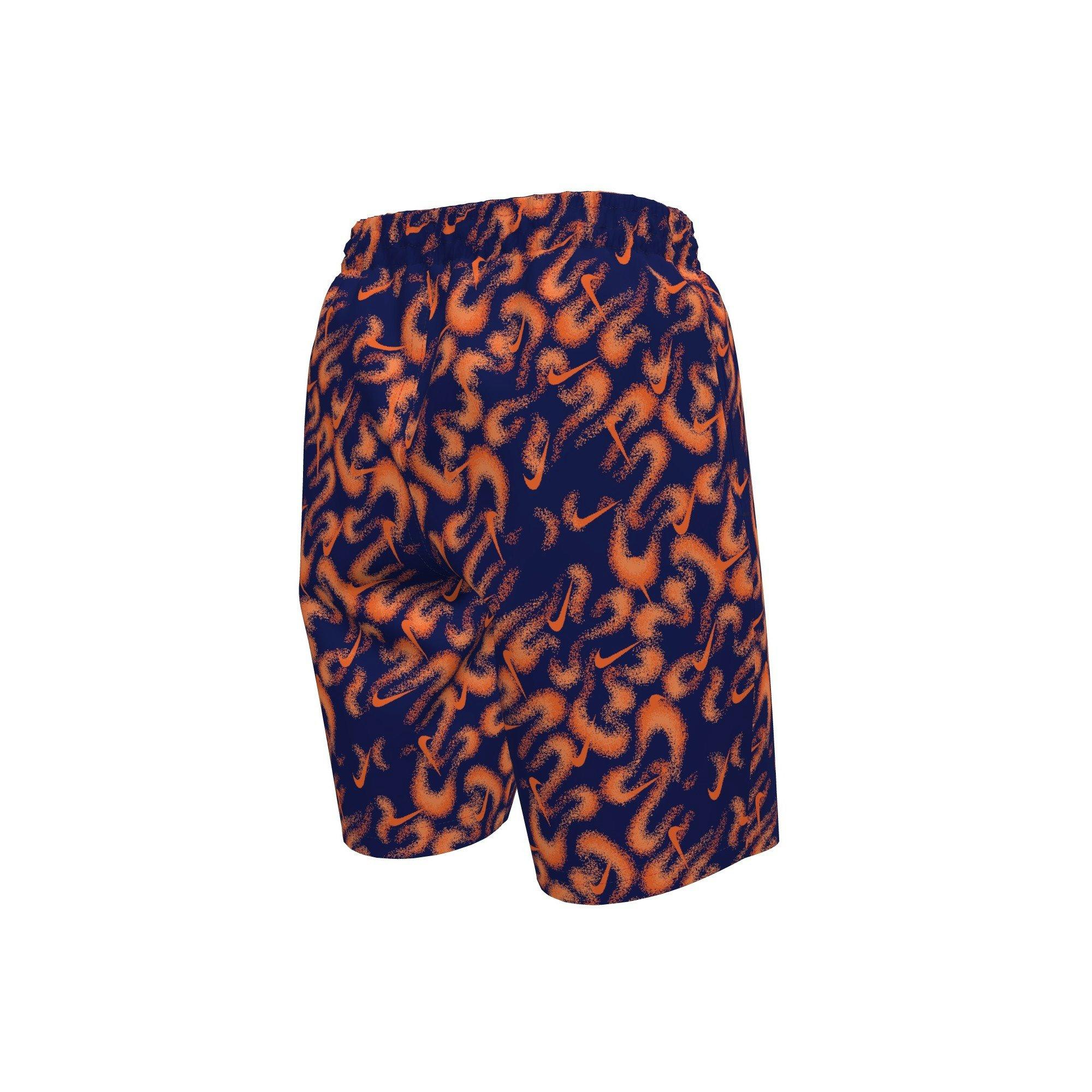 Nike Big Boys' Swim Breaker Airbrushfetti 7" Brief-Lined Volley Swim Shorts - NAVY Thumbnail View 2