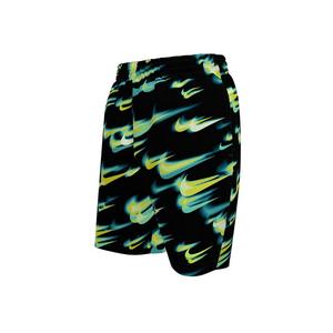Nike Big Boys' Swim Breaker Asteroid Swoosh 7" Brief-Lined Volley Swim Shorts