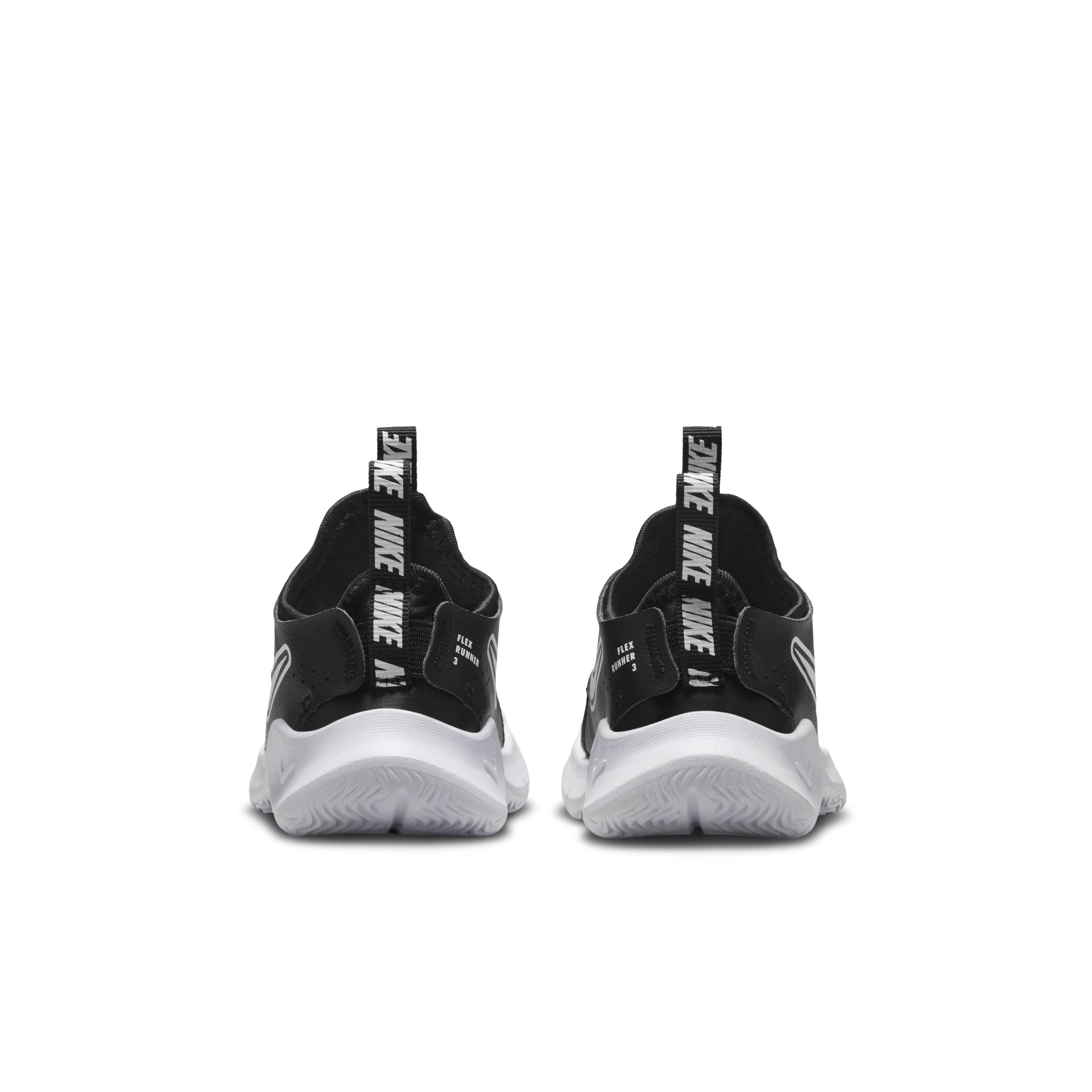 Nike Flex Runner 3 Infant Boys' "Black/White" Running Shoe