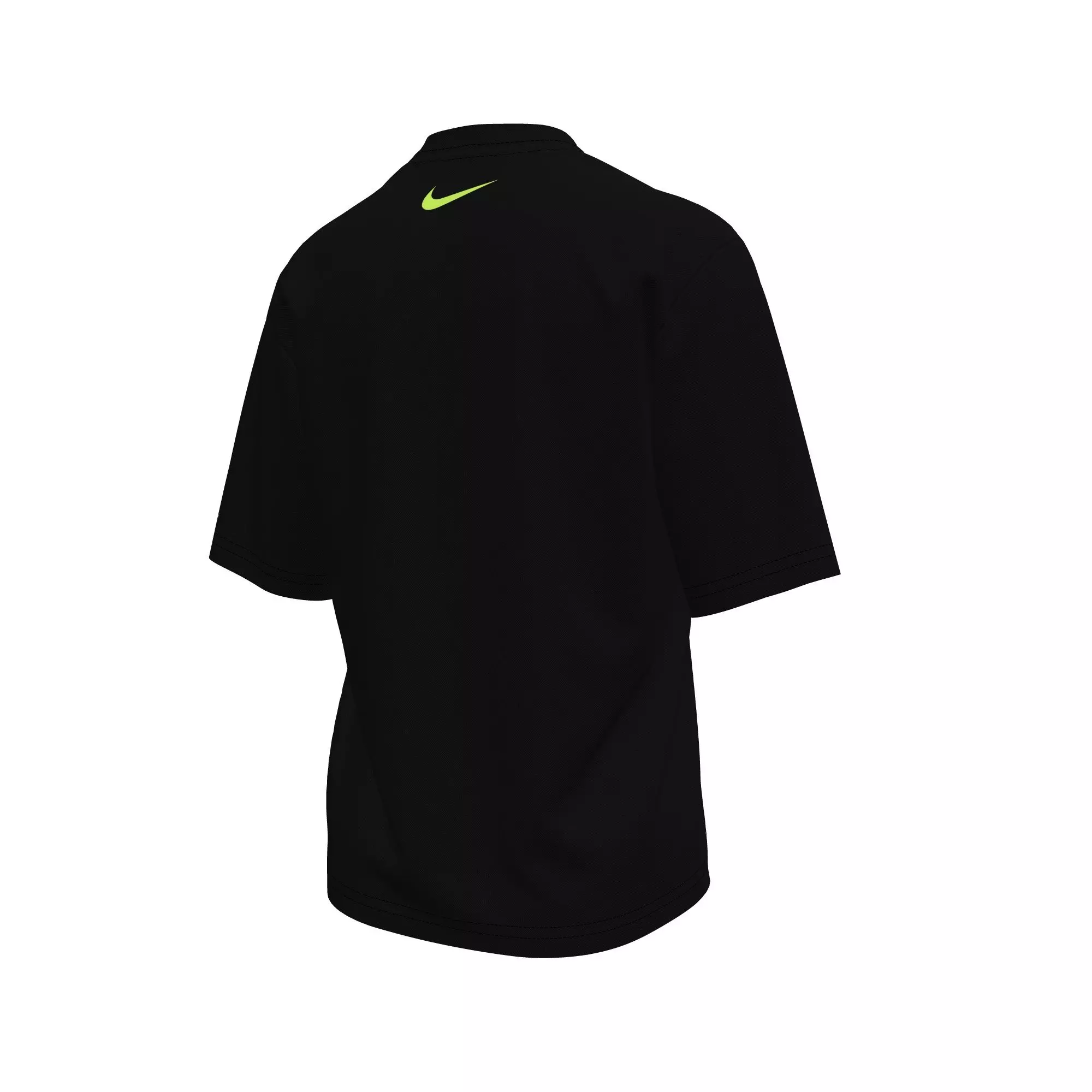 Nike Big Boys' Swim Hydroguard Swoosh Dri-FIT UV Short Sleeve Swim Top - BLACK